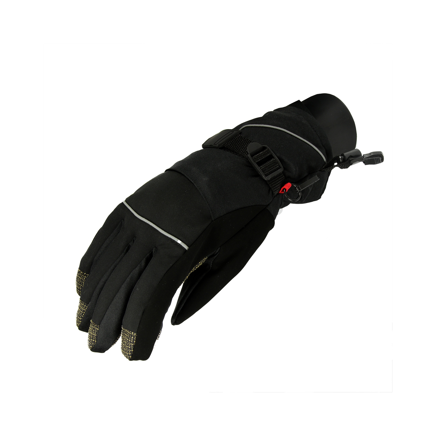 Women's Black Softshell Thinsulate Touchscreen Ski Freestyle Gloves - Small