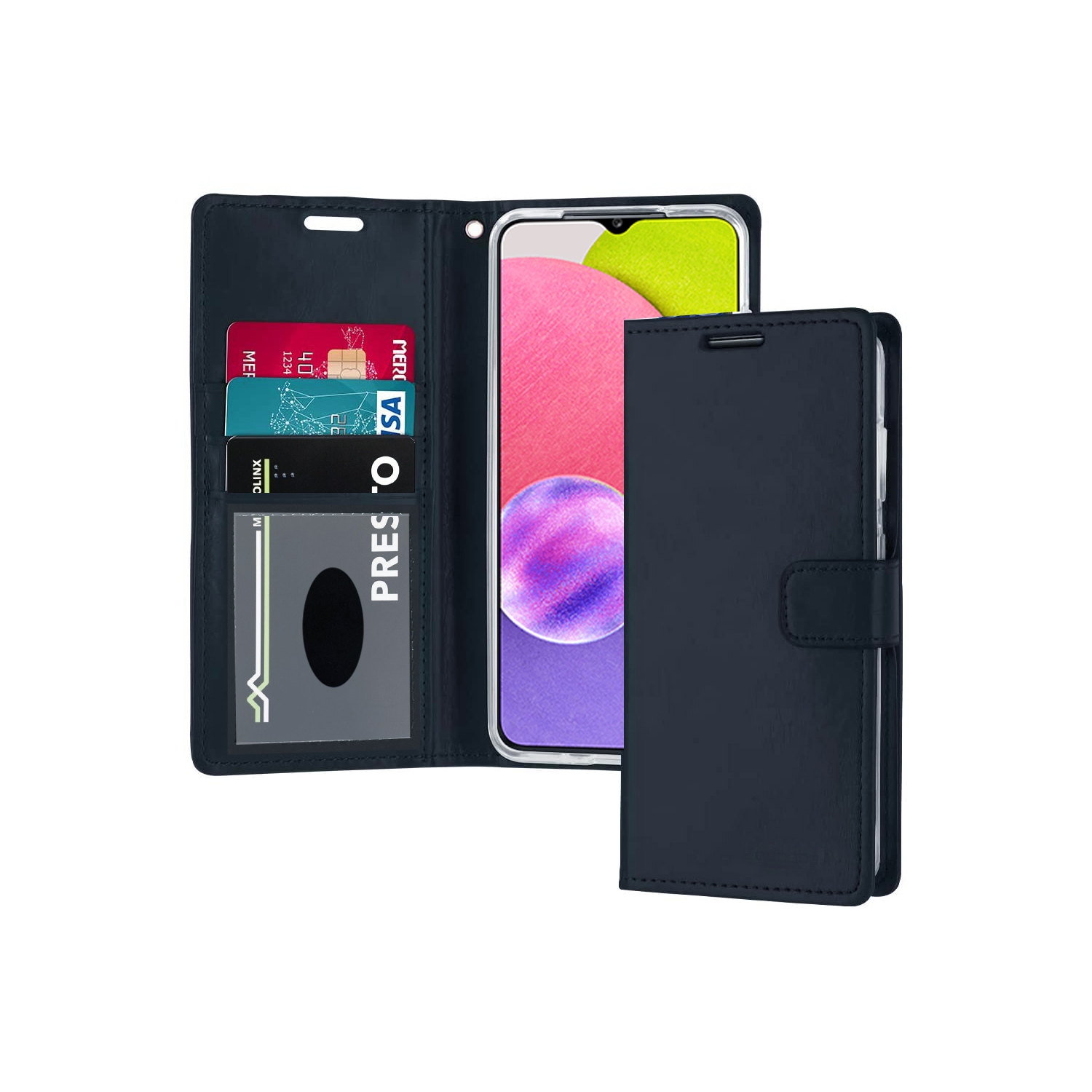 XCRS Folio Magnetic Wallet Cover, PU Flip Leather Pouch with Card Slot and Stand Case for Samsung Galaxy S20 FE 6.5 inch