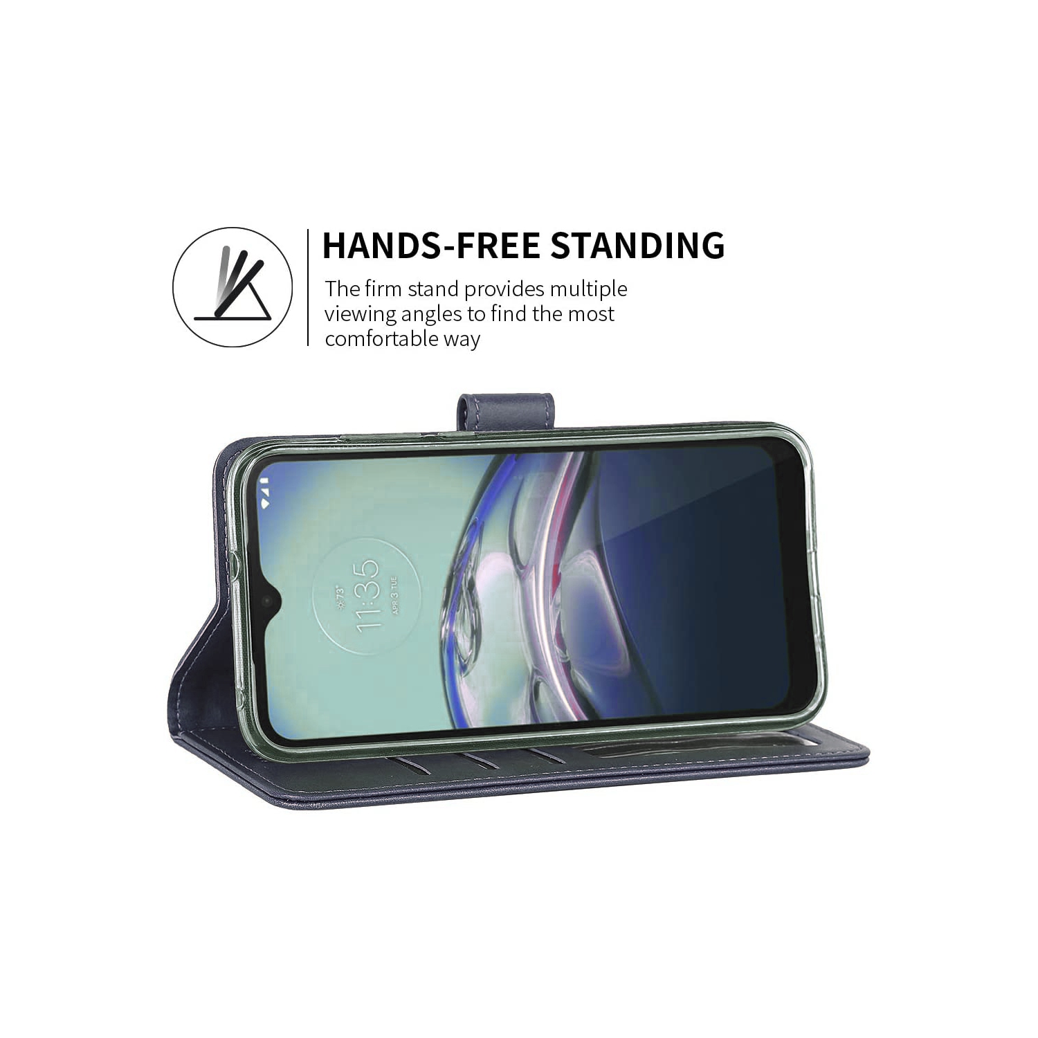 XCRS Folio Magnetic Wallet Cover, PU Flip Leather Pouch with Card Slot and Stand Case for Samsung Galaxy S20 FE 6.5 inch