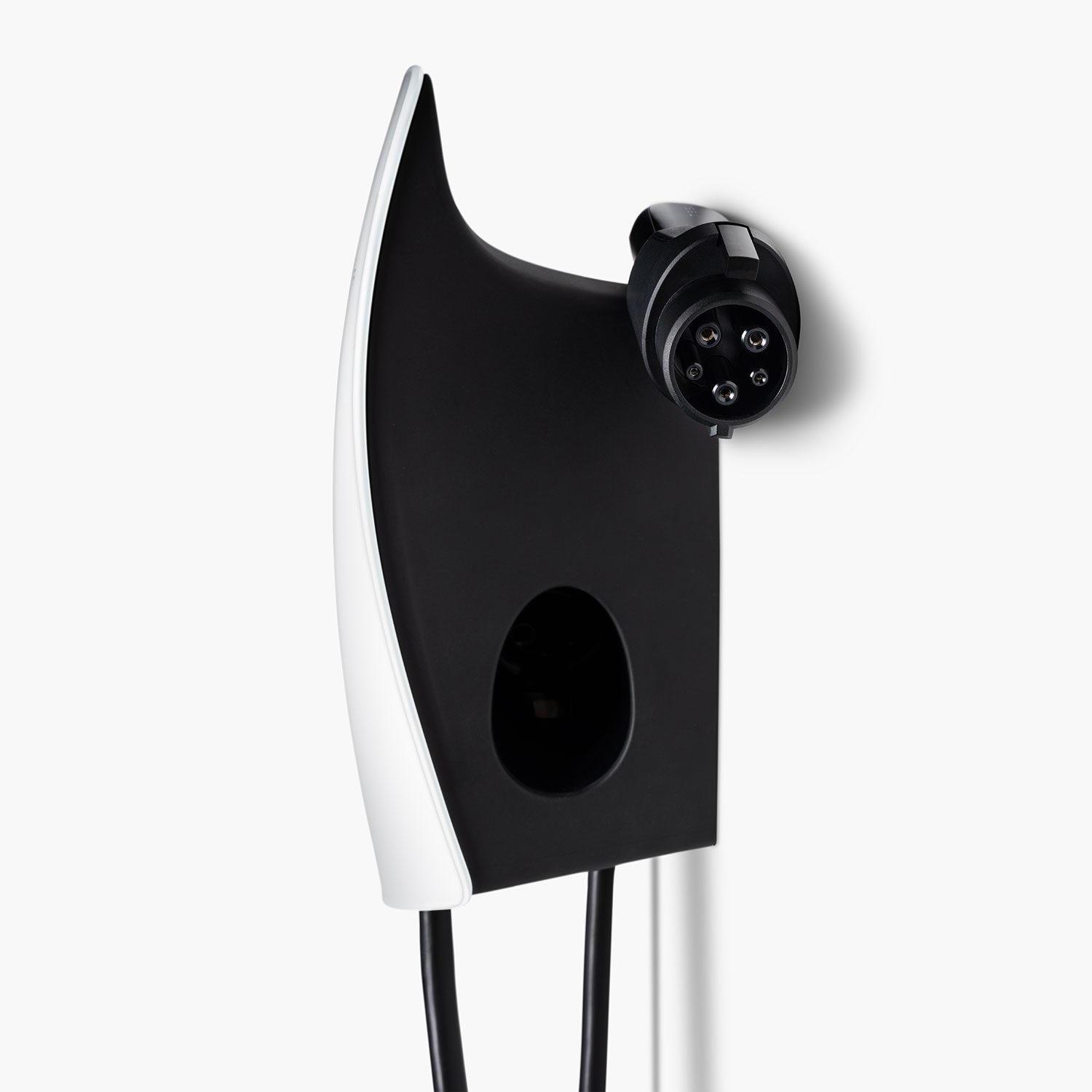 Tesla - Chargeur de véhicule électrique câblé universel à connecteur mural - Jusqu'à 48 A - 24 pi - Blanc