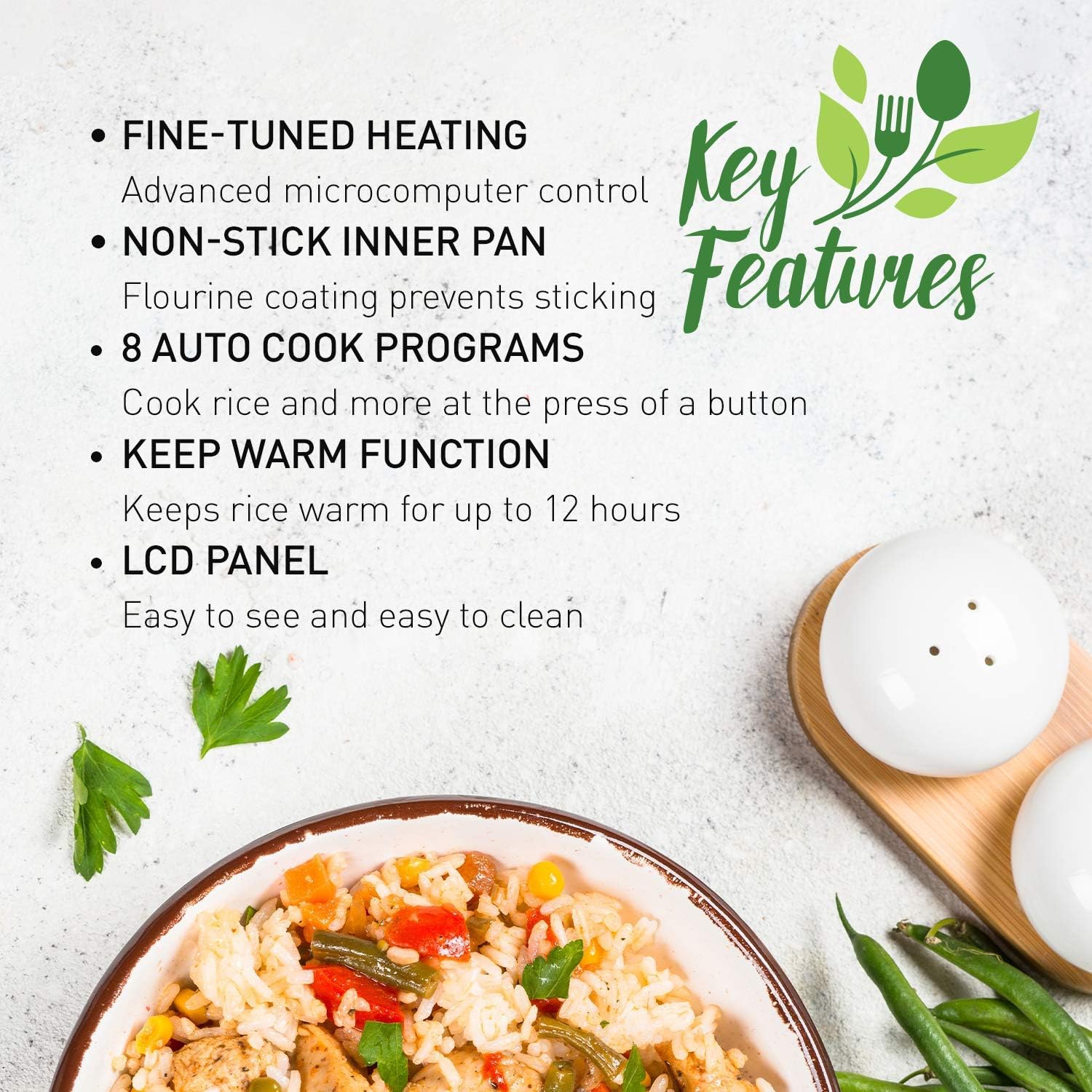 Panasonic SR-ZC075W 4 Cup Microcomputer Controlled Rice Cooker, White/Silver -Open Box