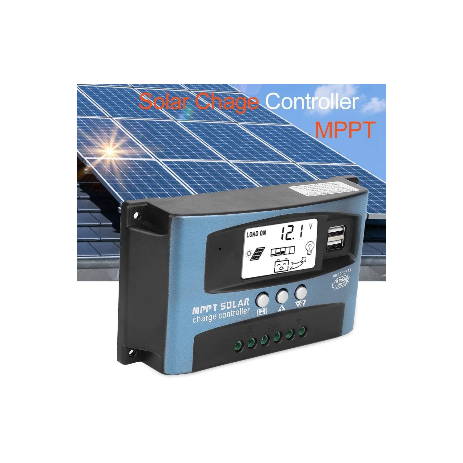 Contrôleur de charge solaire USB contrôleur de batterie à panneau solaire MPPT d'ISTAR Régulateur intelligent