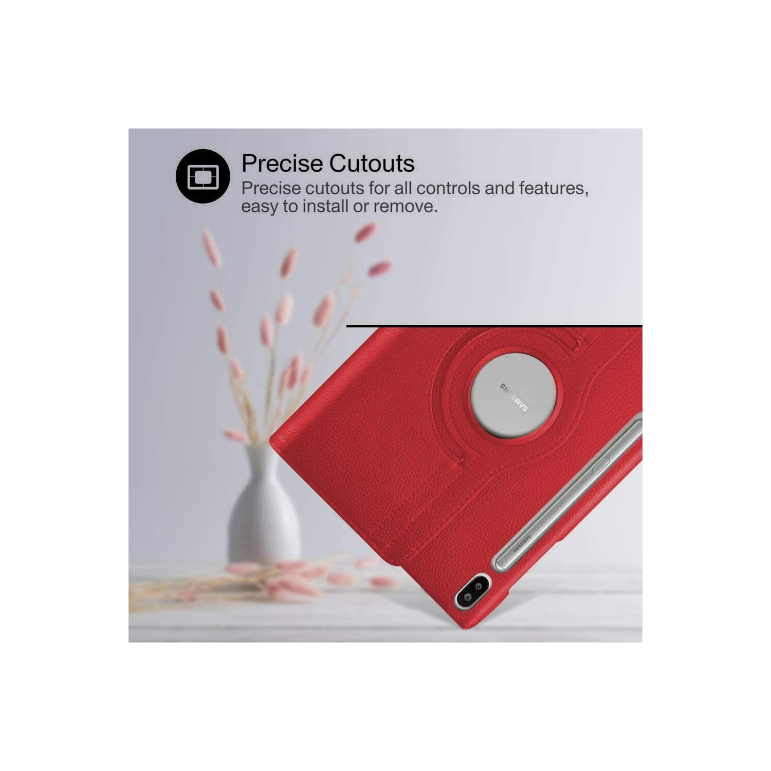 SupeRShield Slim Case for Samsung Galaxy Tab S9 FE 11 Case 2023 Lightweight Trifold TPU Folio Stand Cover, Full Protective Shockproof Cover