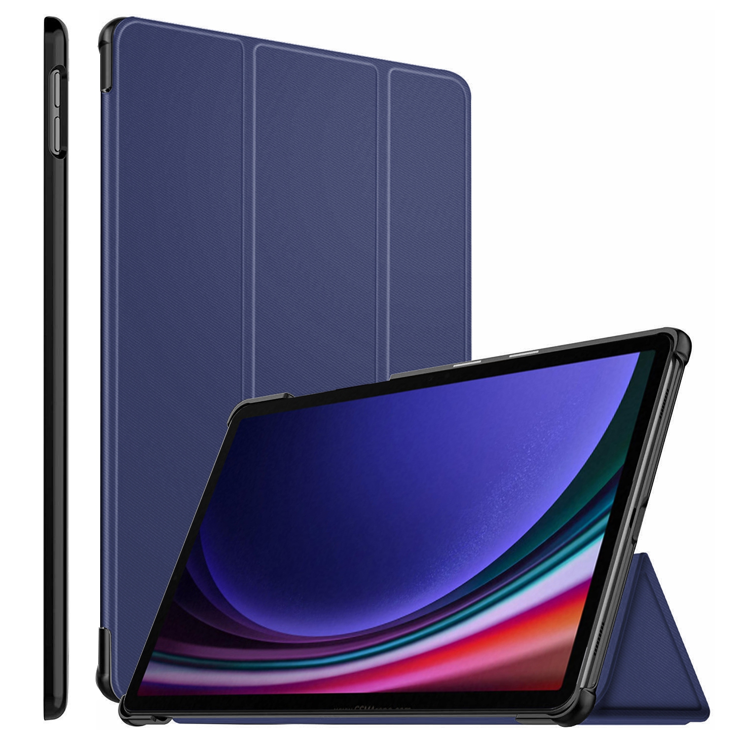 Supershield compatible avec l’étui Ultra pour Galaxy Tab S9|TPU+pu matériau S Pen intégré Support auto Sleep/Wake Protective Case pour Samsung Galaxy