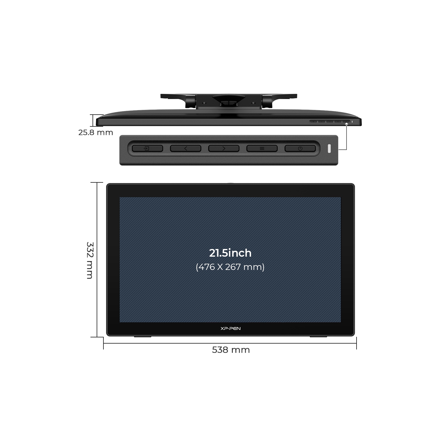 XPPen Artist 22 2nd Computer Graphic Display 122% sRGB with Tilt Function 8192 pen pressure Stylus Adjustable Stand