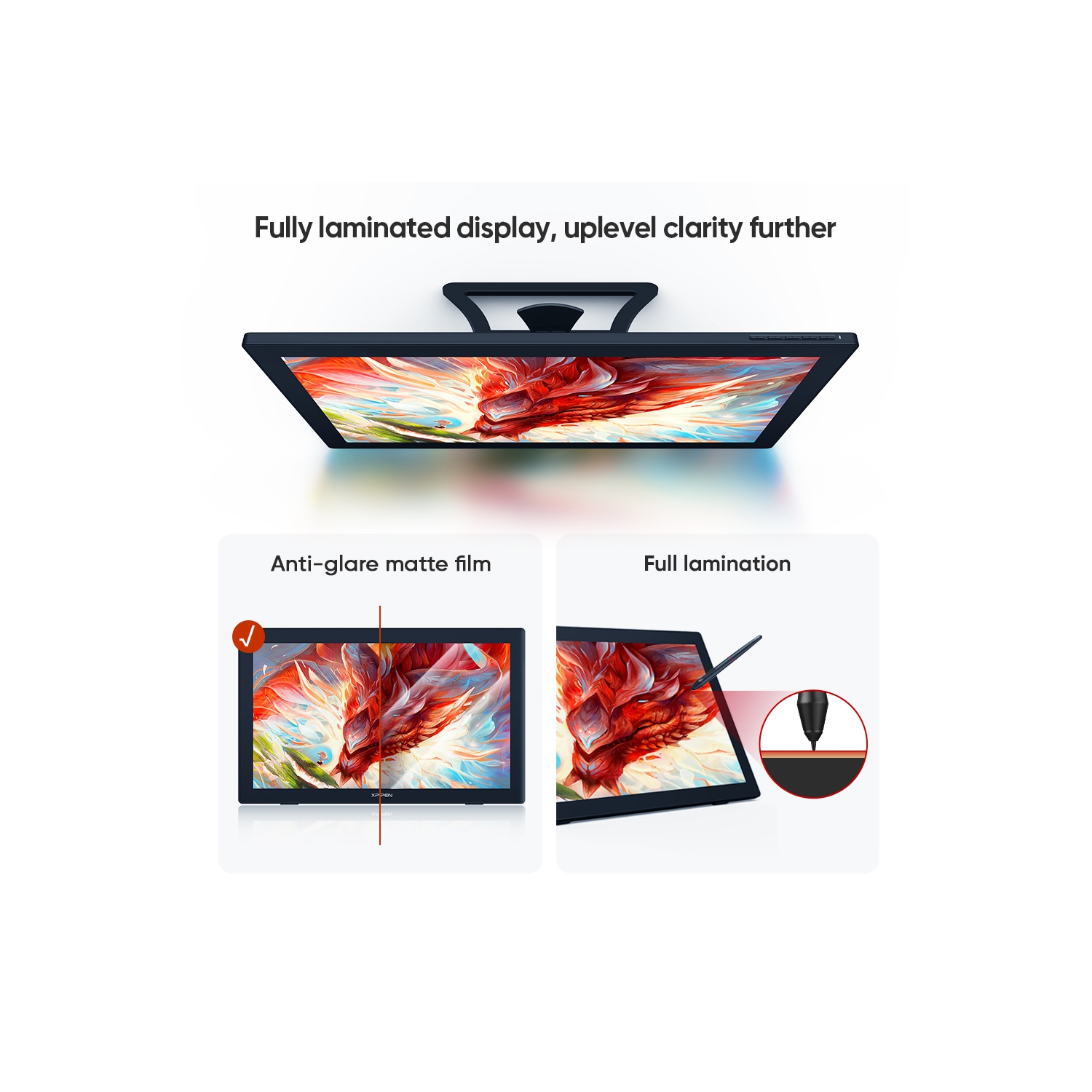 Écran à stylet HD intégrale de 23,8 po Artist 24 de XPPen avec stylet à 8192 niveaux de pression