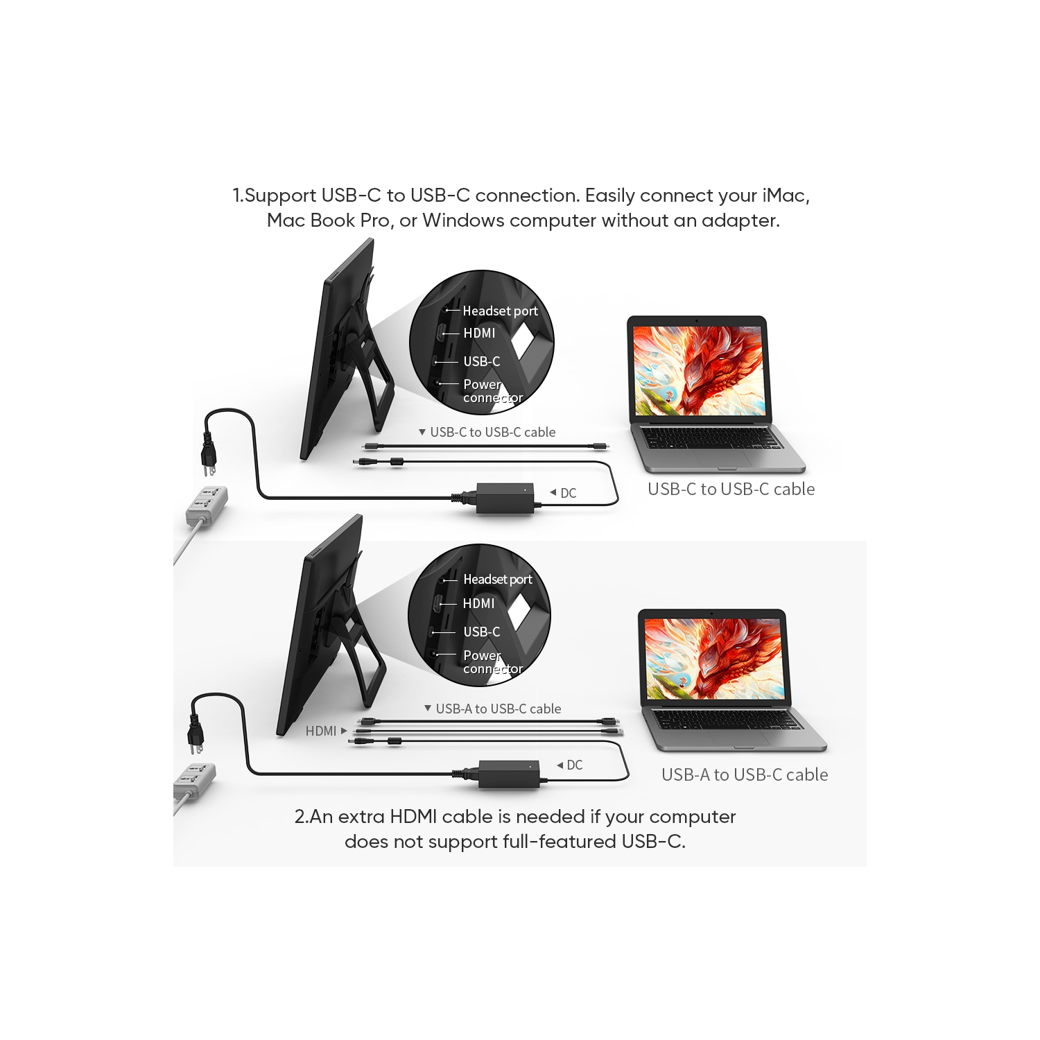 Écran à stylet HD intégrale de 23,8 po Artist 24 de XPPen avec stylet à 8192 niveaux de pression