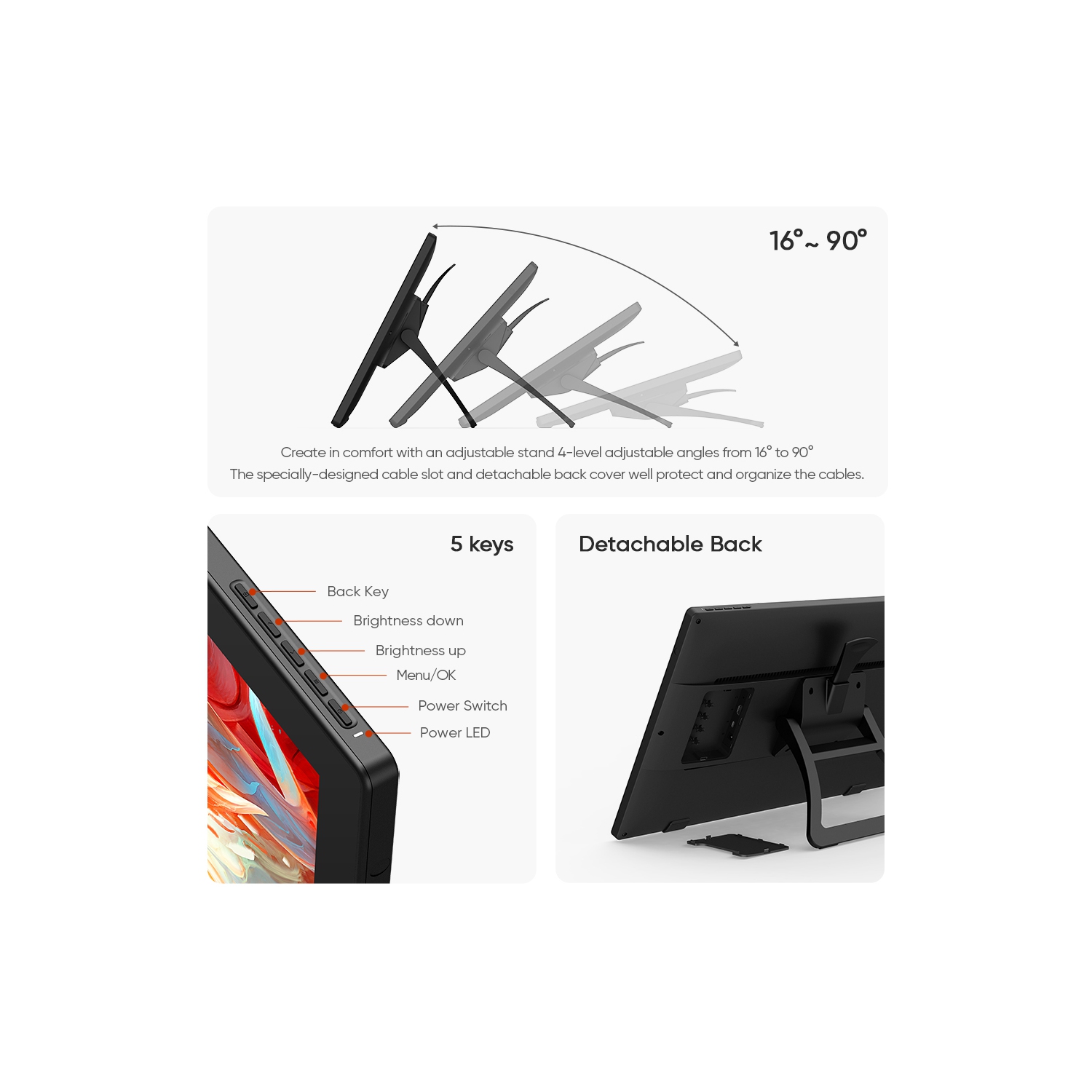 Écran à stylet HD intégrale de 23,8 po Artist 24 de XPPen avec stylet à 8192 niveaux de pression