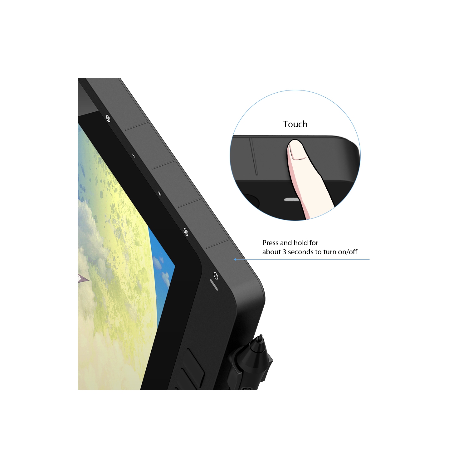 XPPen Artist 22R Pro Pen Display 21.5-inch drawing tablet with 20 Shortcut Keys & 2 Red Dial