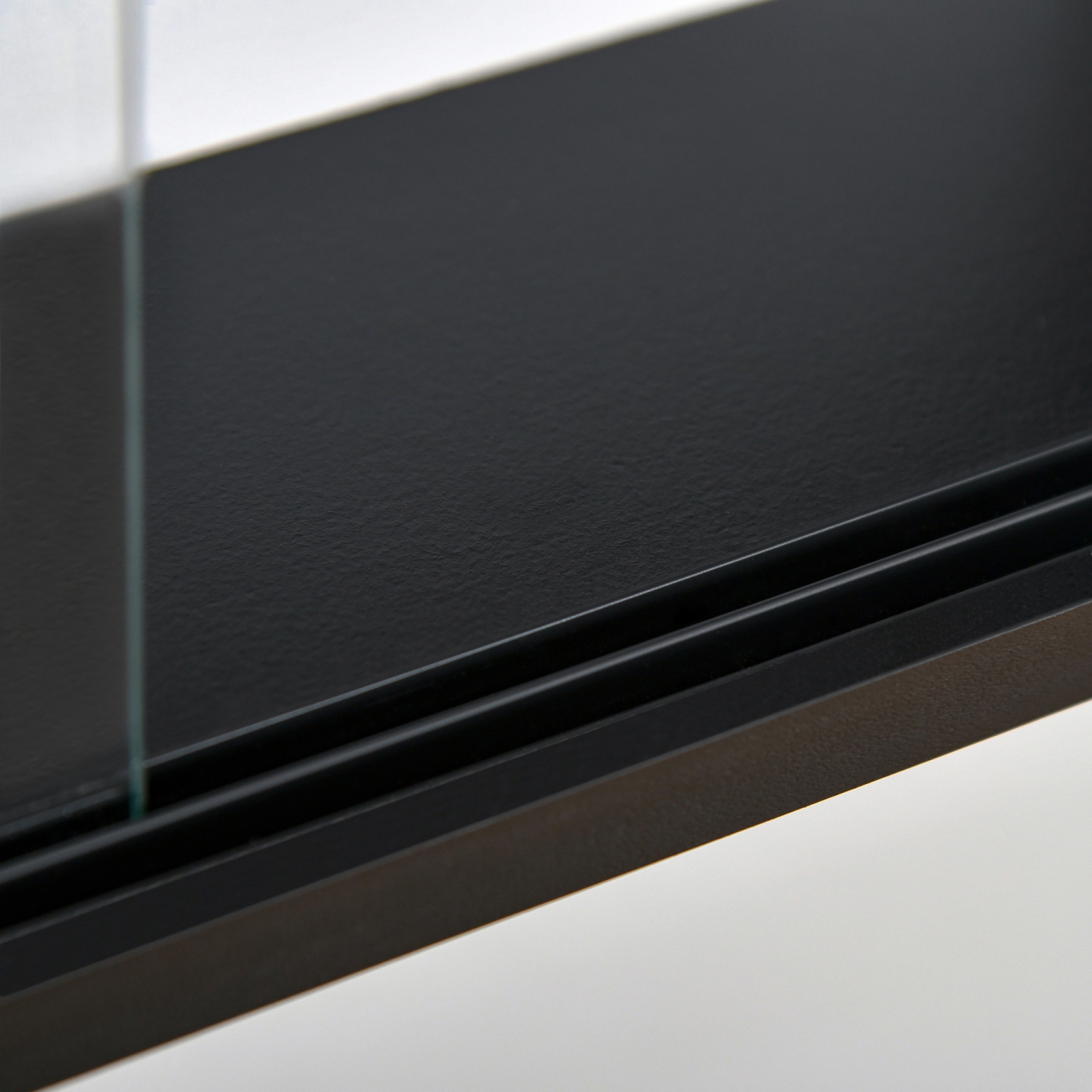 HOMCOM – Armoire de présentation murale à 5 tablettes, présentoir de verre à liqueur, armoire vitrée avec 2 portes en verre et 4 tablettes réglables,