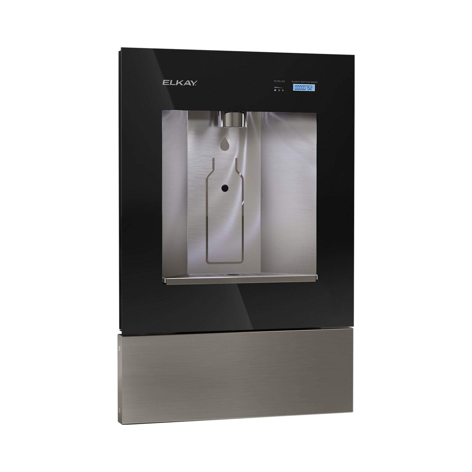 Elkay LBWD00BKC ezH2O Liv Built-in Filtered Water Dispenser, Non-refrigerated, Midnight