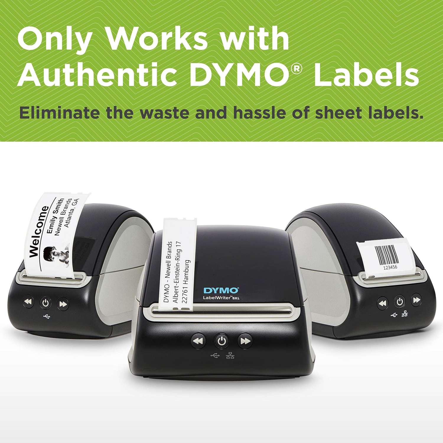 DYMO LabelWriter 550 Label Printer, Label Maker with Direct Thermal Printing, Automatic Label Recognition, Prints Address Labels, Shipping Labels,