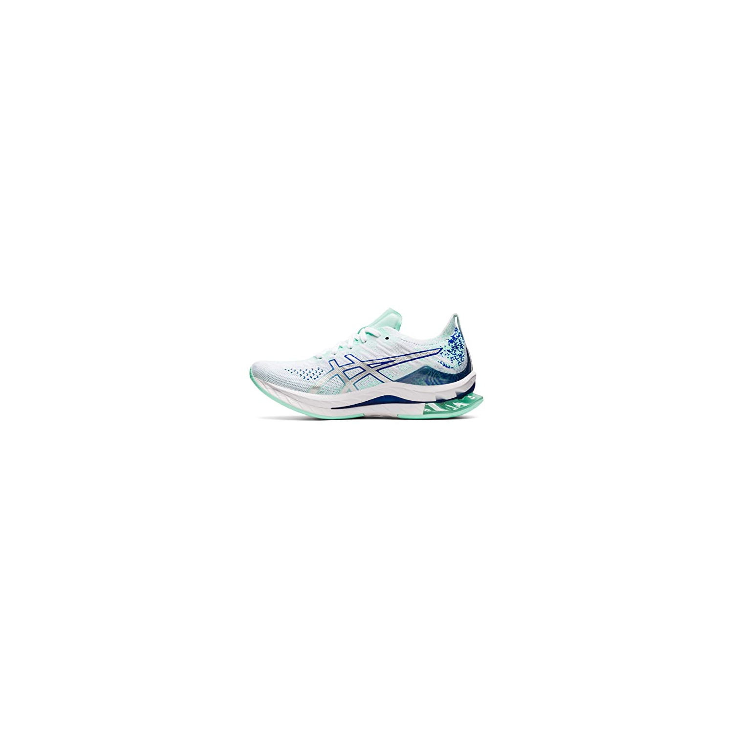 ASICS Women's Kinsei Blast Running Shoe, White/Pure Silver, 9.5