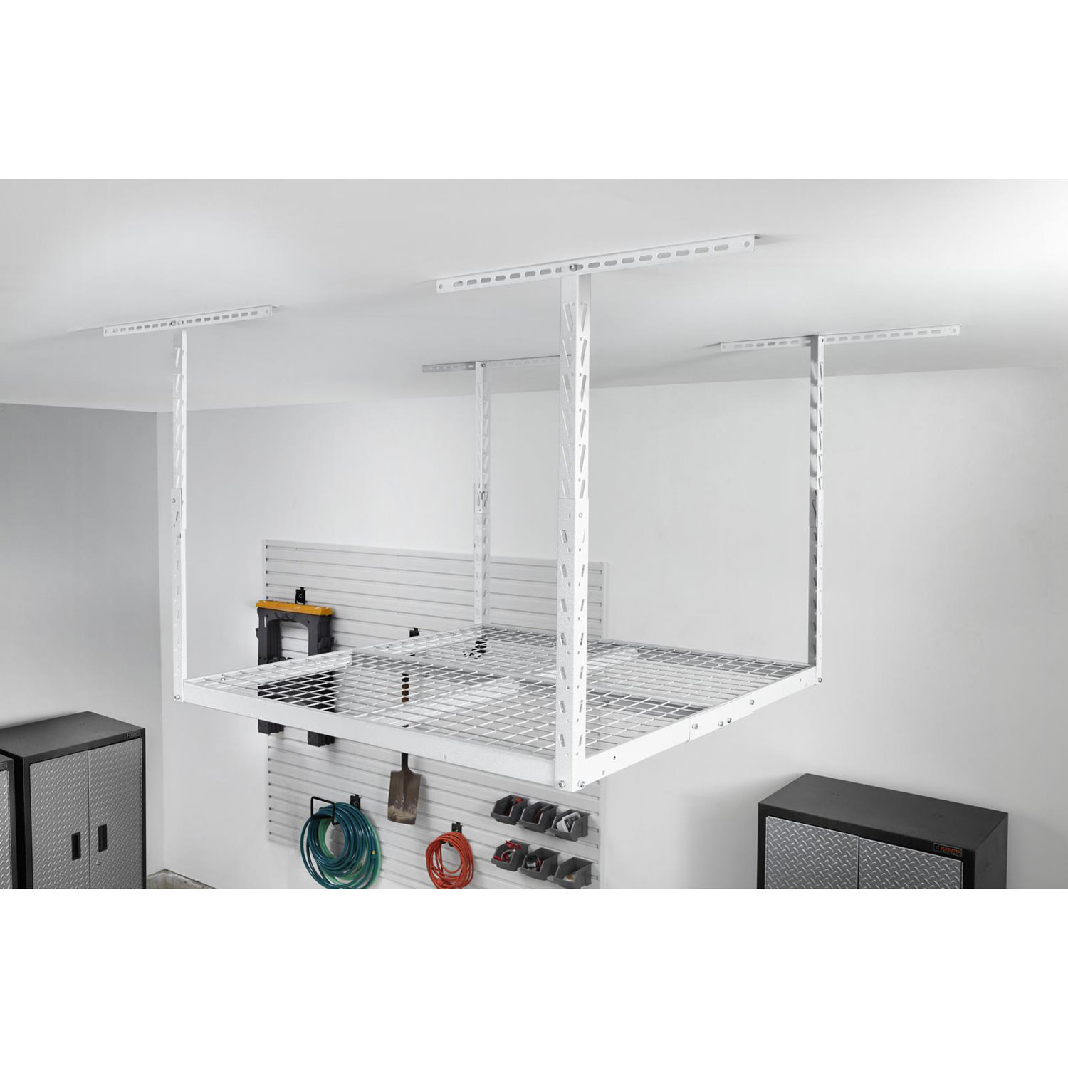 Gladiator Heavy-Duty Steel Rack Storage - Hammered White