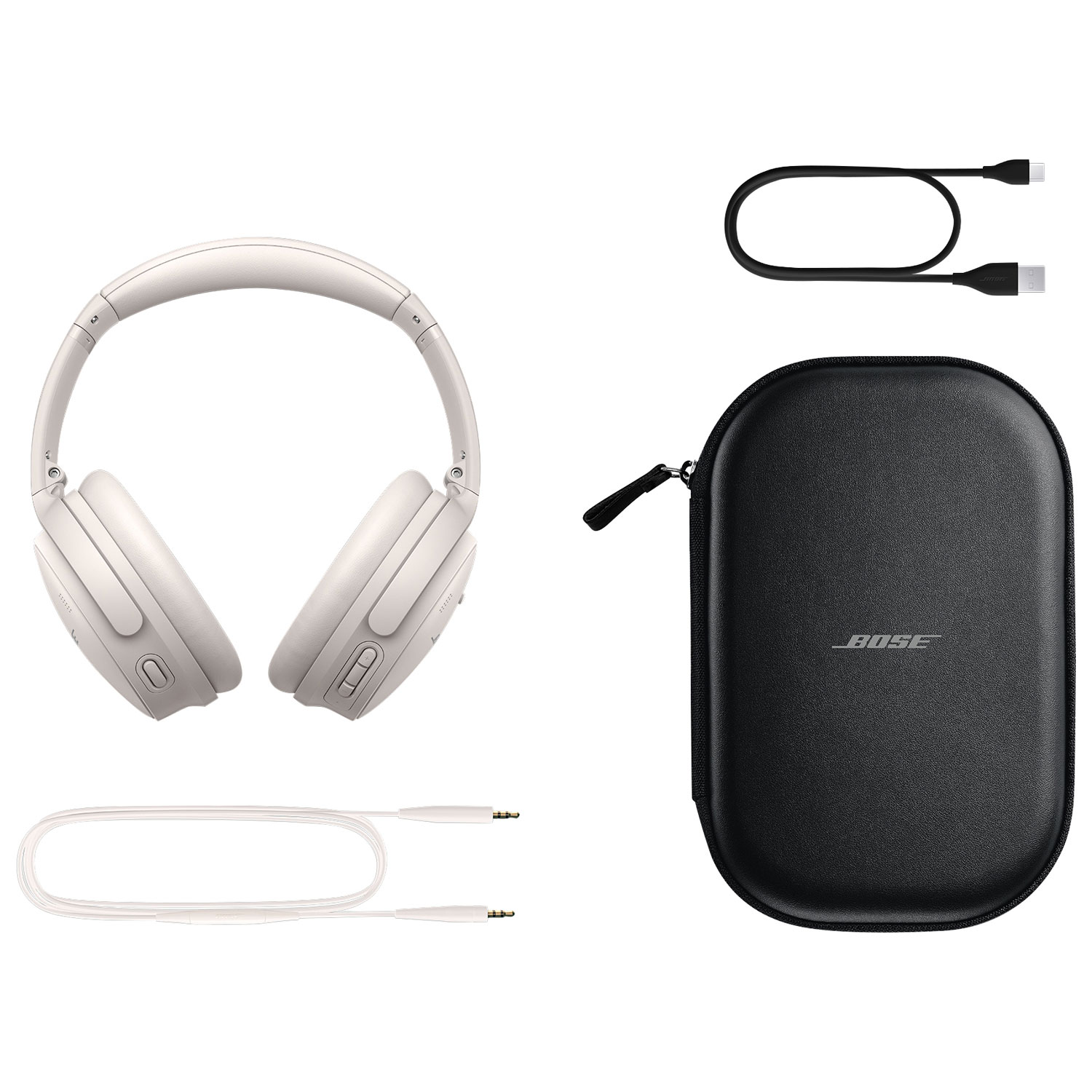 Bose QuietComfort Over-Ear Noise Cancelling Bluetooth Headphones - White Smoke