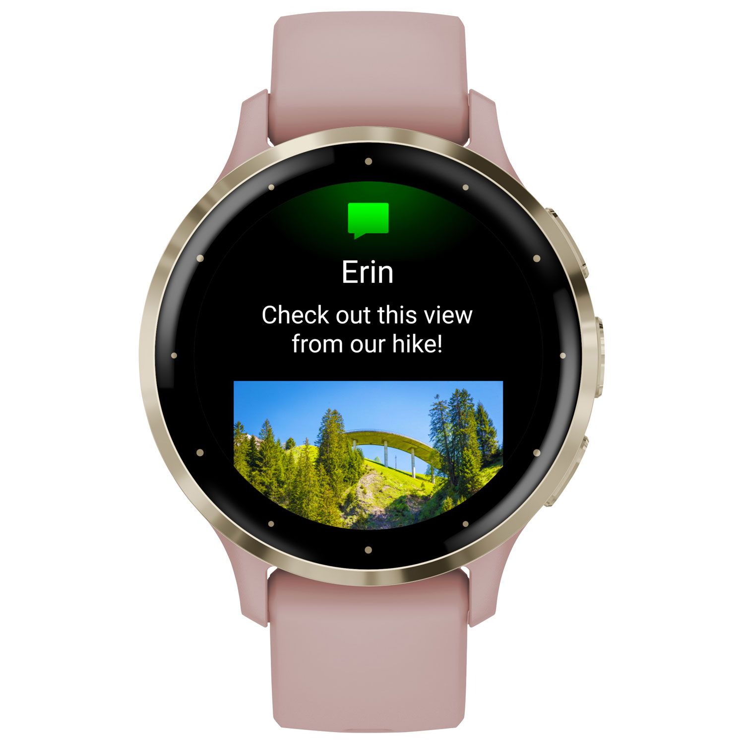 Montre intelligente Bluetooth de 41 mm Venu 3S de Garmin - Vieux rose