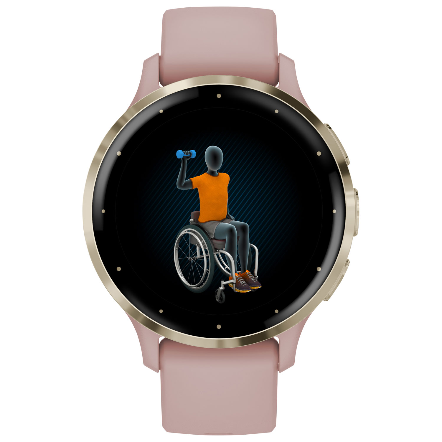 Montre intelligente Bluetooth de 41 mm Venu 3S de Garmin - Vieux rose