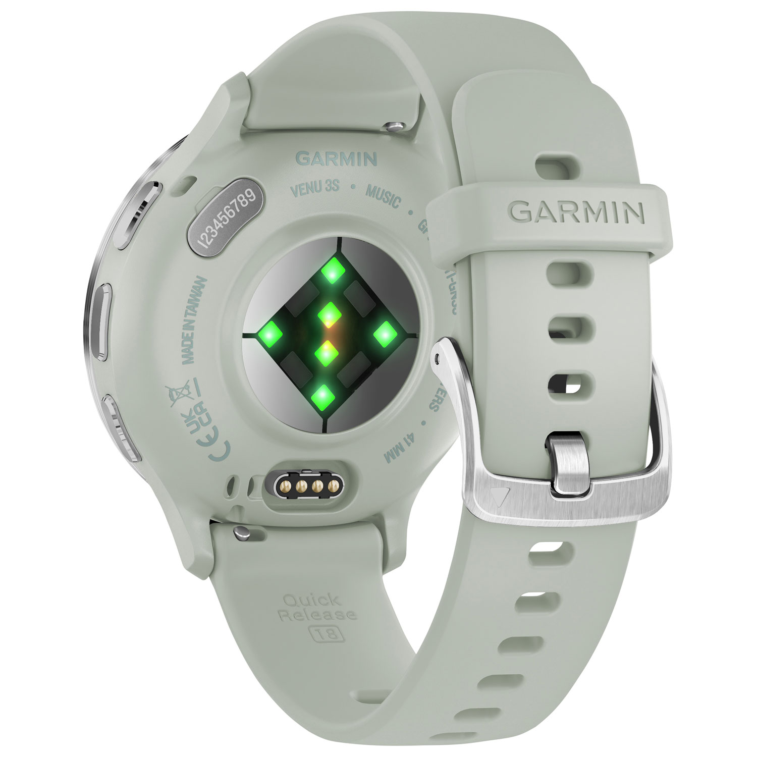 Montre intelligente Bluetooth de 41 mm Venu 3S de Garmin - Gris sauge