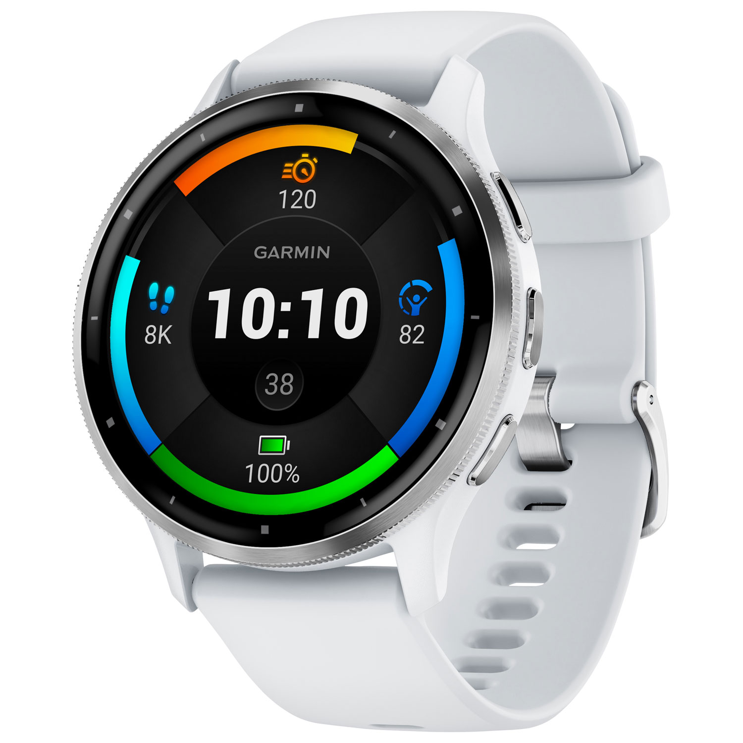 Garmin Venu 3 45mm GPS Smartwatch with Heart Rate Monitor - White