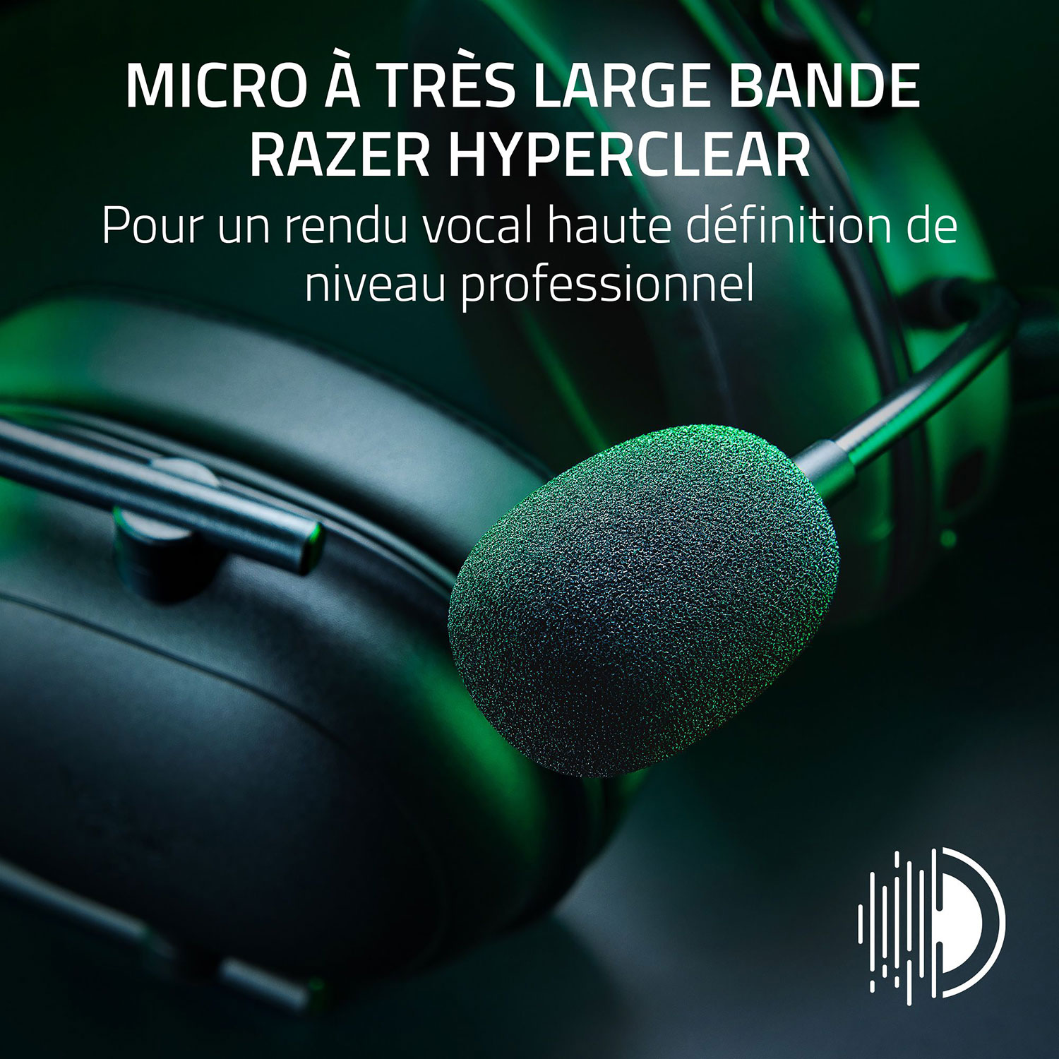 Casque de jeu BlackShark V2 HyperSpeed avec microphone de Razer - Noir