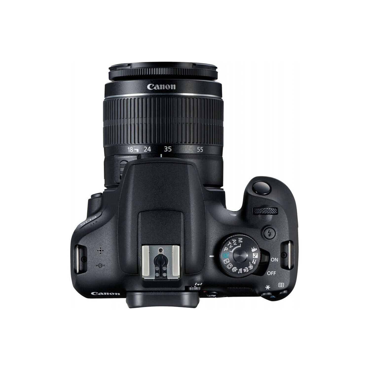Canon EOS 2000D / Rebel T7 DSLR Bundle – 18-55mm III, 64GB, Extra Battery, Flash