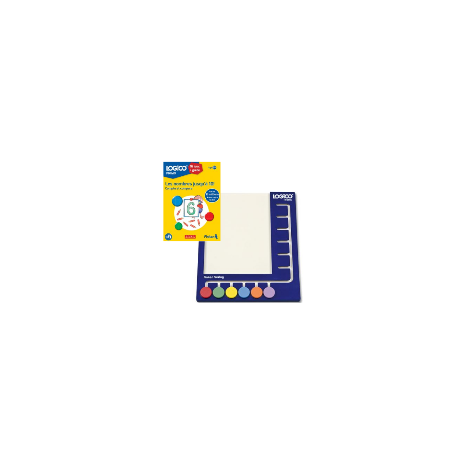 LOGICO The Learning Game - Primo Starter Kit – 1 Primo Book + 1 Primo Board - French Language Version