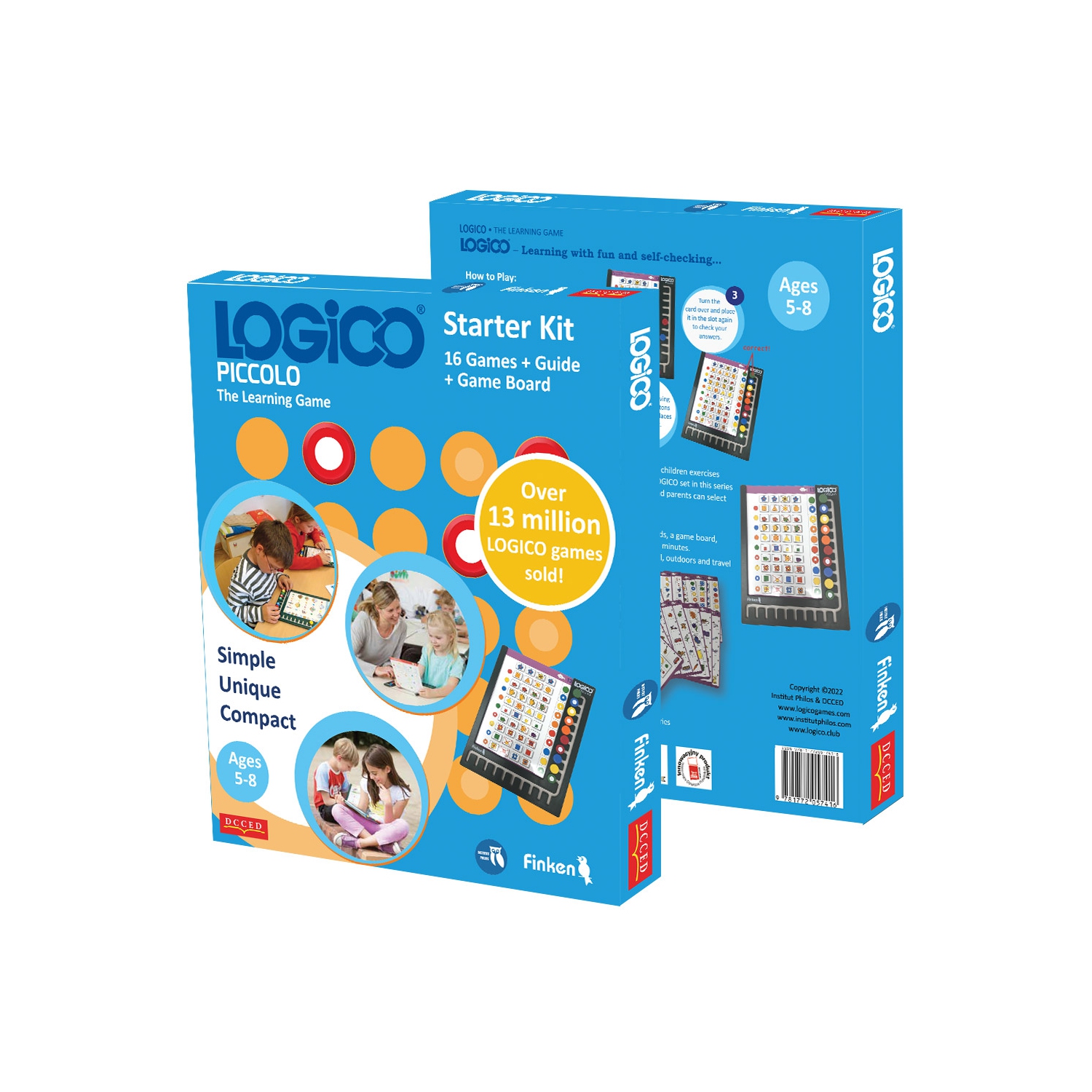 LOGICO The Learning Game - Piccolo Starter Kit – 1 Piccolo Book + 1 Piccolo Board