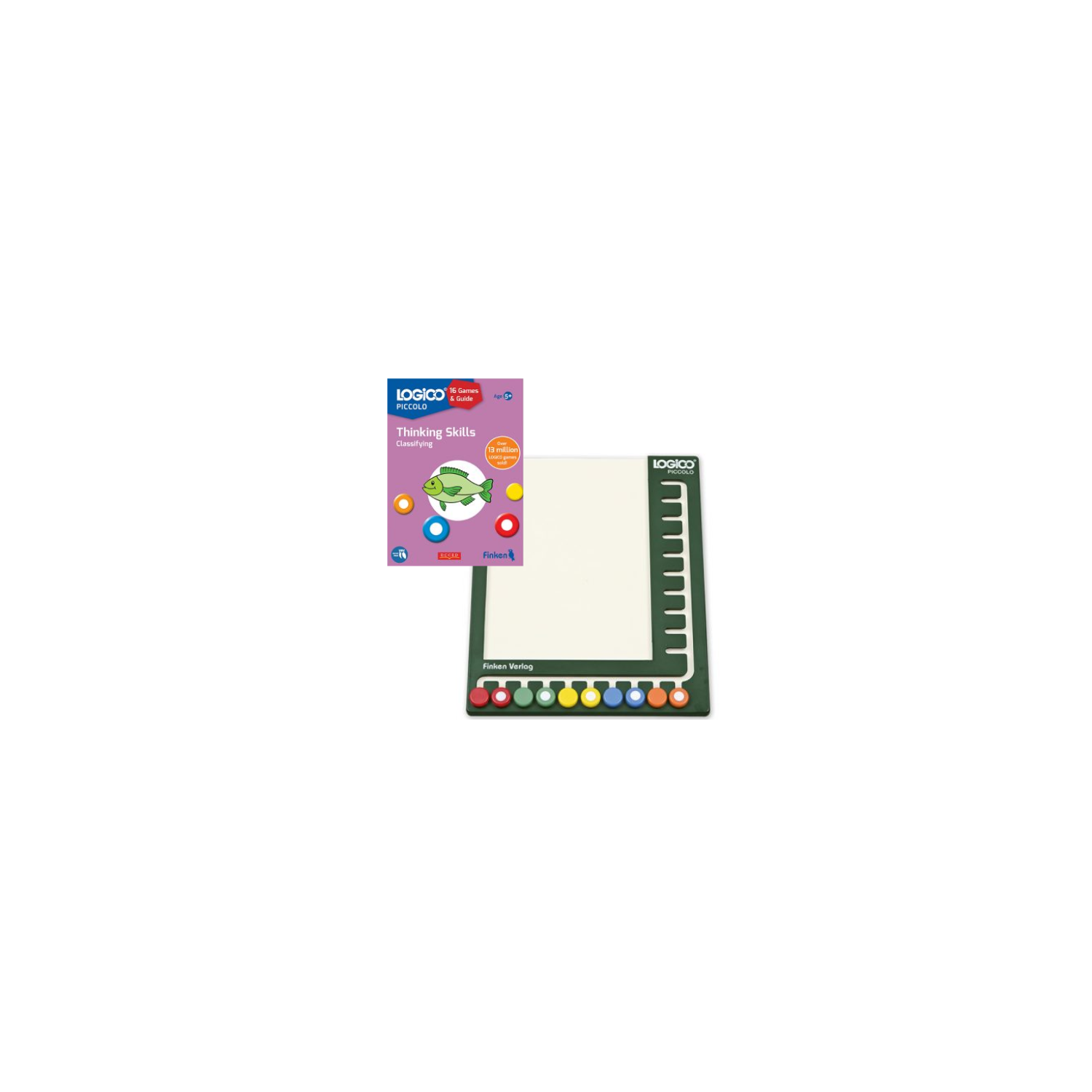 LOGICO The Learning Game - Piccolo Starter Kit – 1 Piccolo Book + 1 Piccolo Board