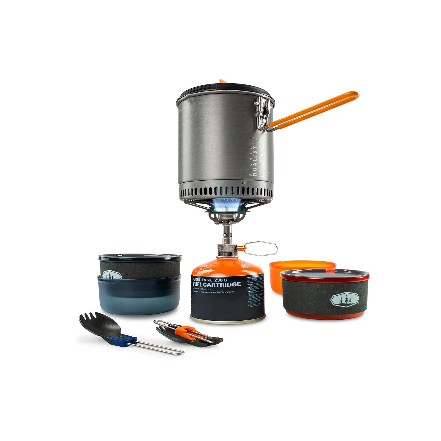 GSI Outdoors Pinnacle Dualist Hs Complete | Stove included aluminum 1.8L boiler