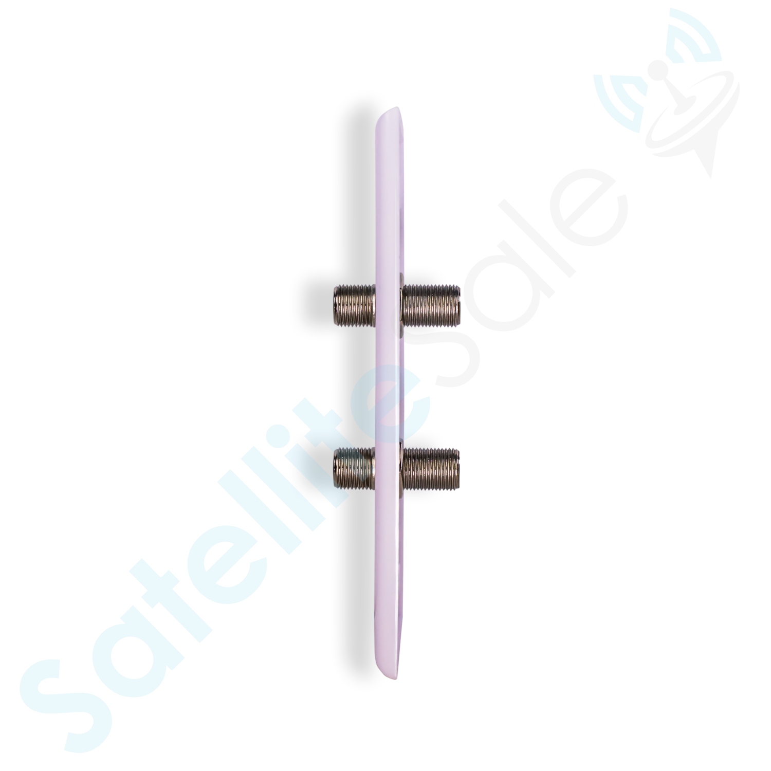 Plaque murale coaxiale femelle à femelle de type F RG-6 2,4&nbsp;GHz blanche avec vis et support mural inclus