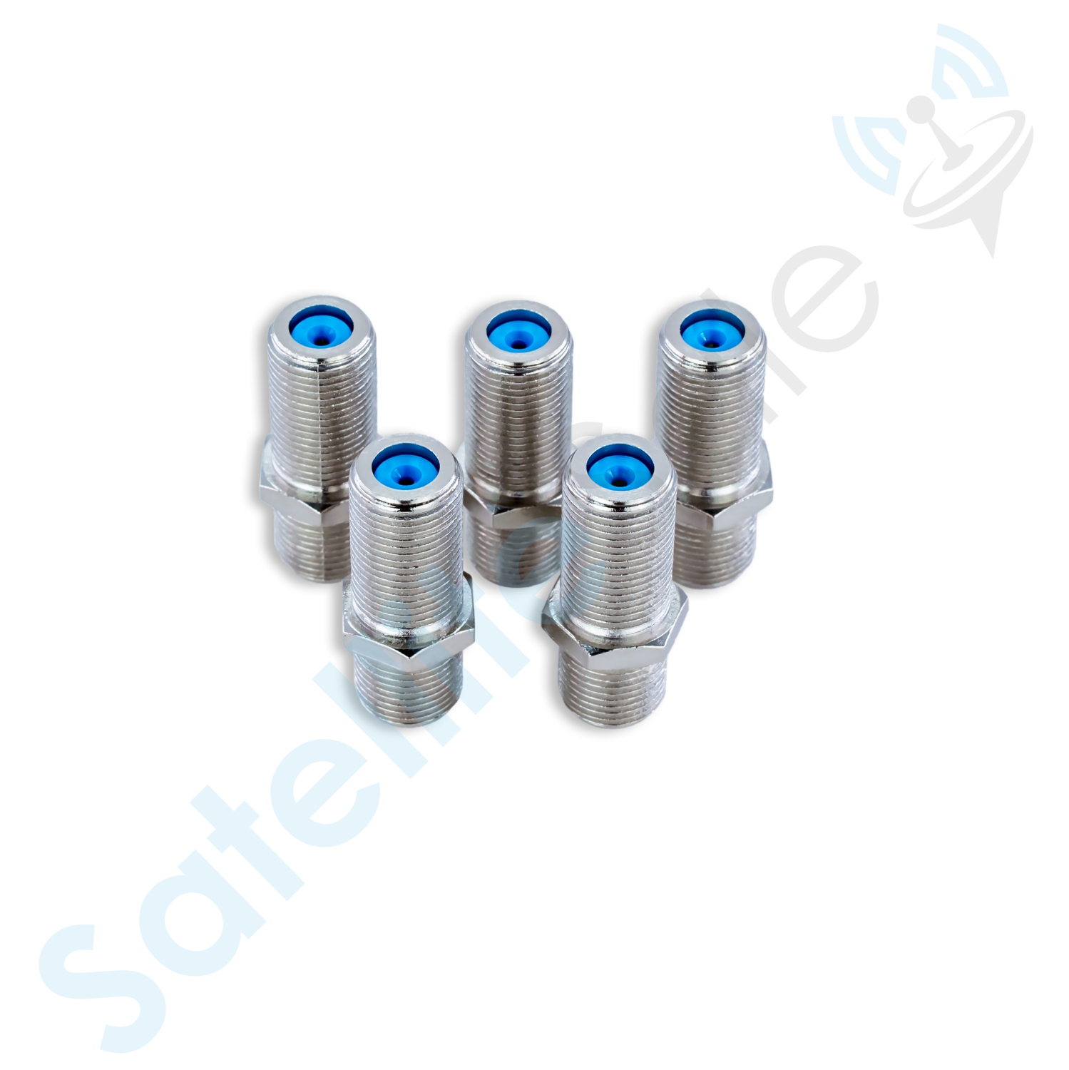 SatelliteSale High-Frequency F81 Coaxial Barrel Connectors Female to Female F-Type 3Ghz Adapter Coupler