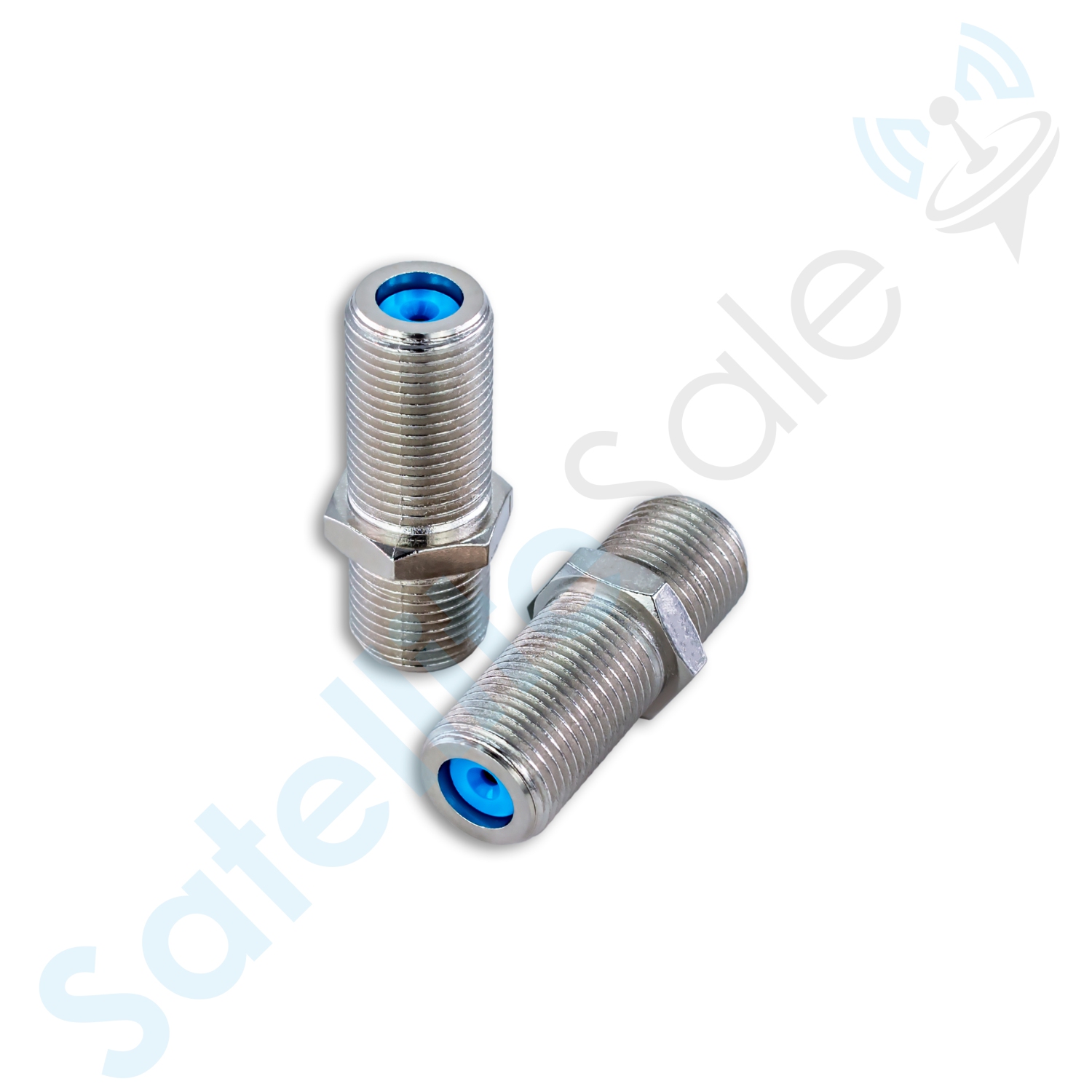 SatelliteSale High-Frequency F81 Coaxial Barrel Connectors Female to Female F-Type 3Ghz Adapter Coupler
