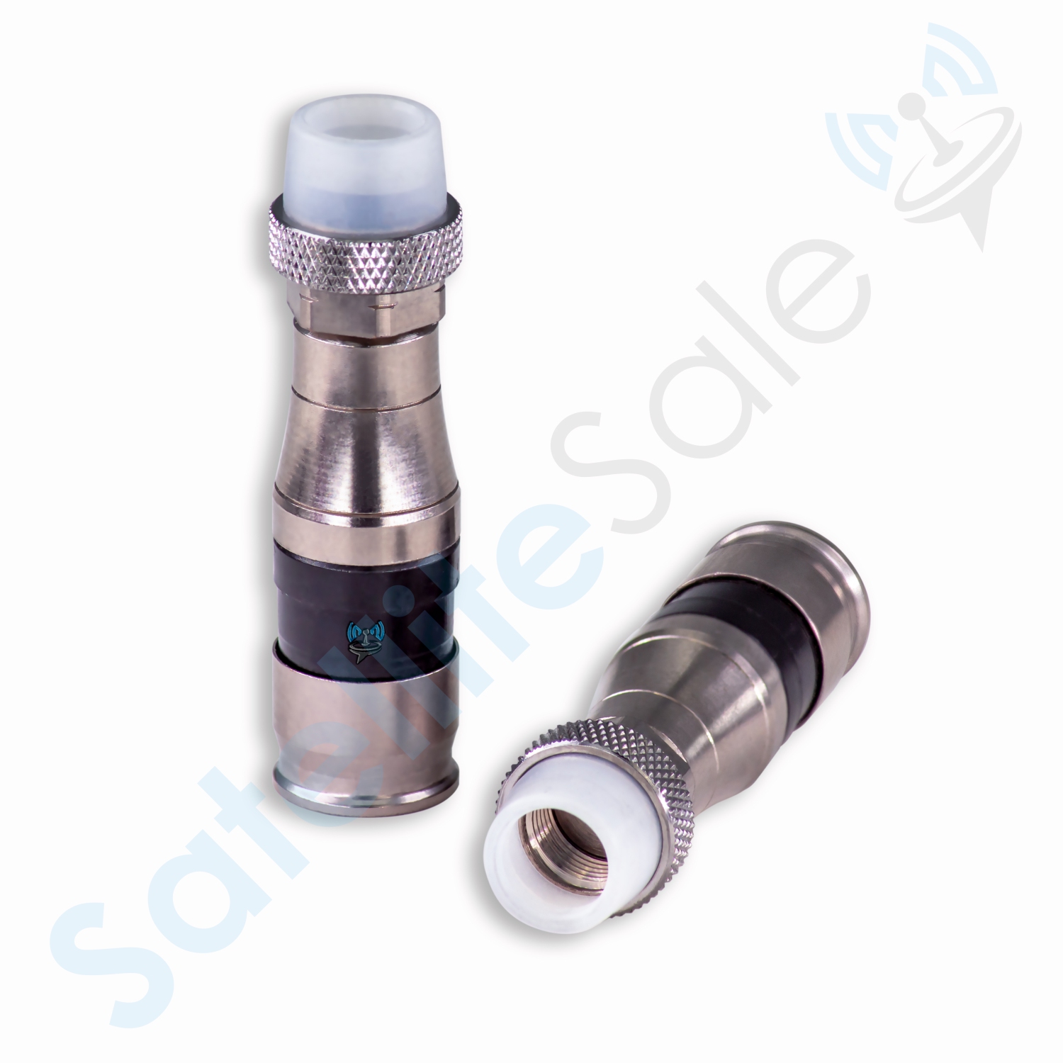 SatelliteSale Indoor/Outdoor Coaxial F-Type Fittings Weather-Seal Connectors for RG-11 Coax Cables Pack of 25 Pcs