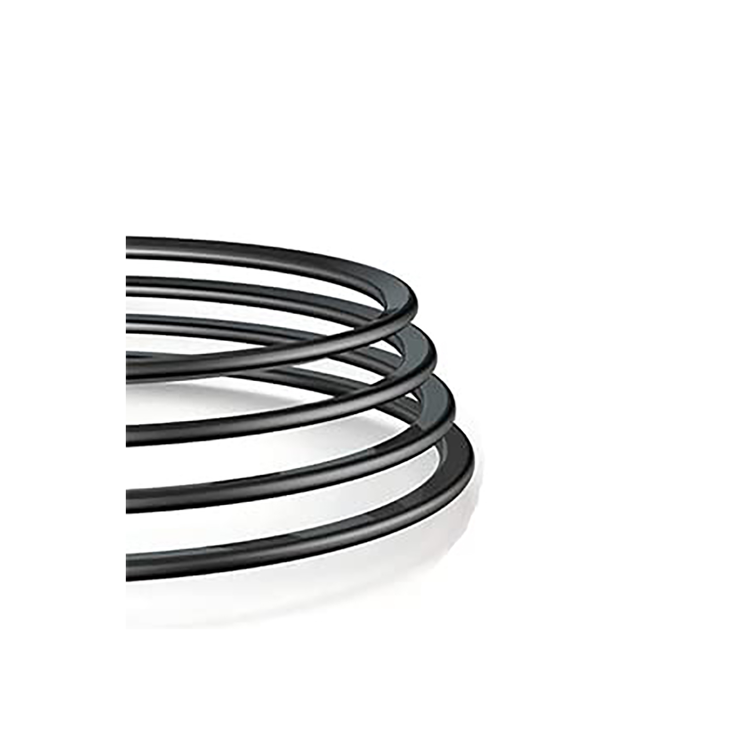 SatelliteSale – connecteur c.a. universel à 18AWG 2 broches à connecteur carré/rond, câble d’alimentation universel en PVC, câble noir, 15 pi