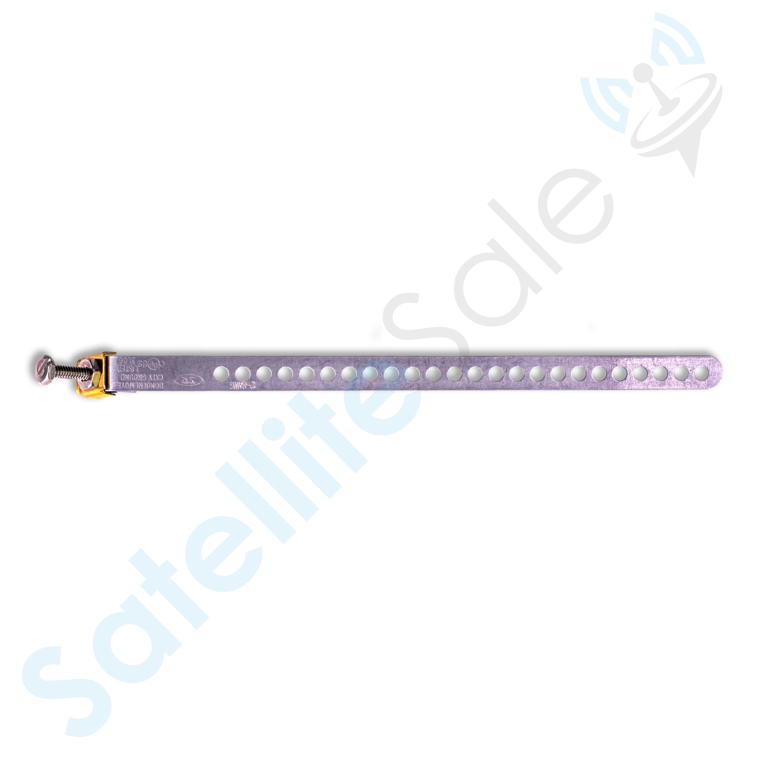 SatelliteSale Galvanized Steel Grounding Strap 9" Flexible and Adjustable Pack of 10 Pieces