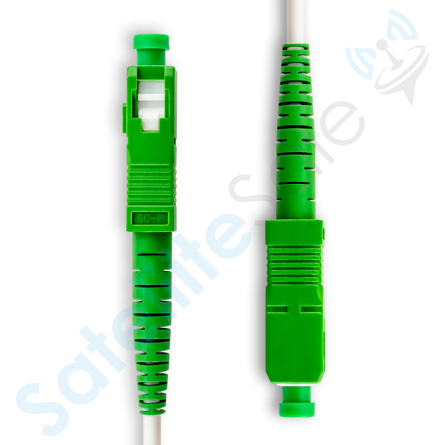 Câble de raccordement numérique SCP/AC fibre optique OFNR Satellite SC-connecteur standard 2,9 mm O.D. Cordon blanc de 6 pi