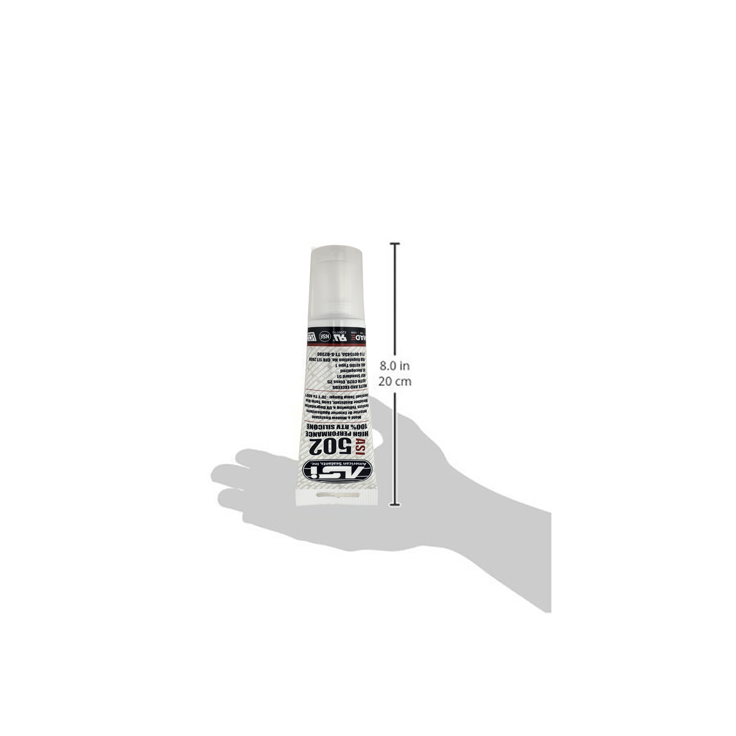 Clear Food Grade Silicone Sealant - 2.8 oz Squeeze Tube