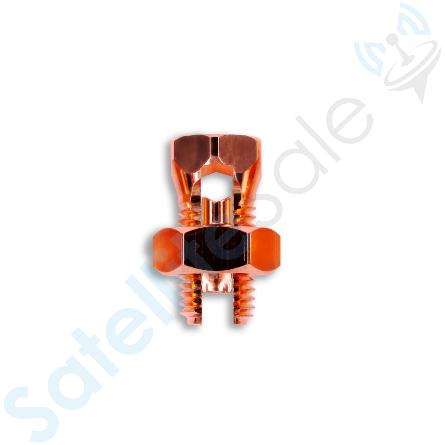 Connecteurs à boulon fendu en laiton cuivre haute conductivité homologués UL SatelliteSale, taille 6, paquet de 5 pièces