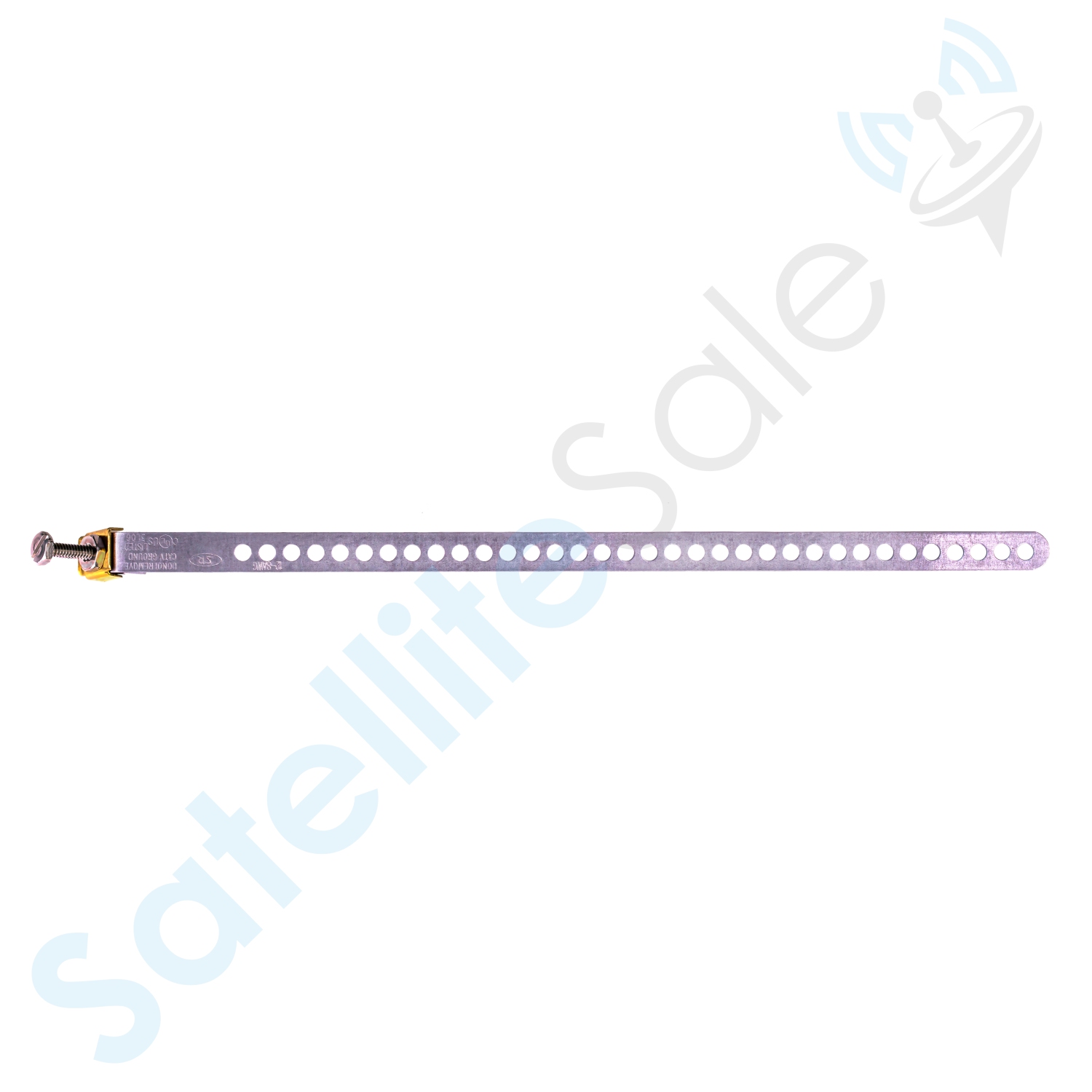 SatelliteSale Galvanized Steel Grounding Strap 12" Flexible and Adjustable Pack of 5 Pieces