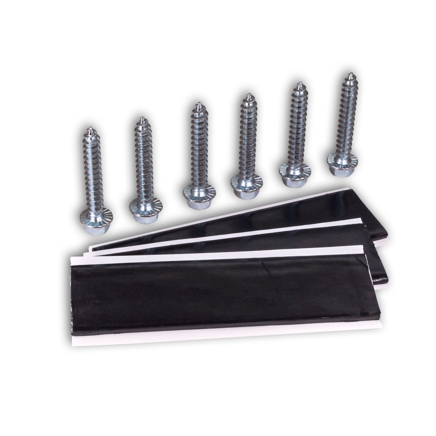 SatelliteSale Universal Roof Patch Kit 6x Zinc Plated Lag Bolts and 3x Mastic Pitch Pads