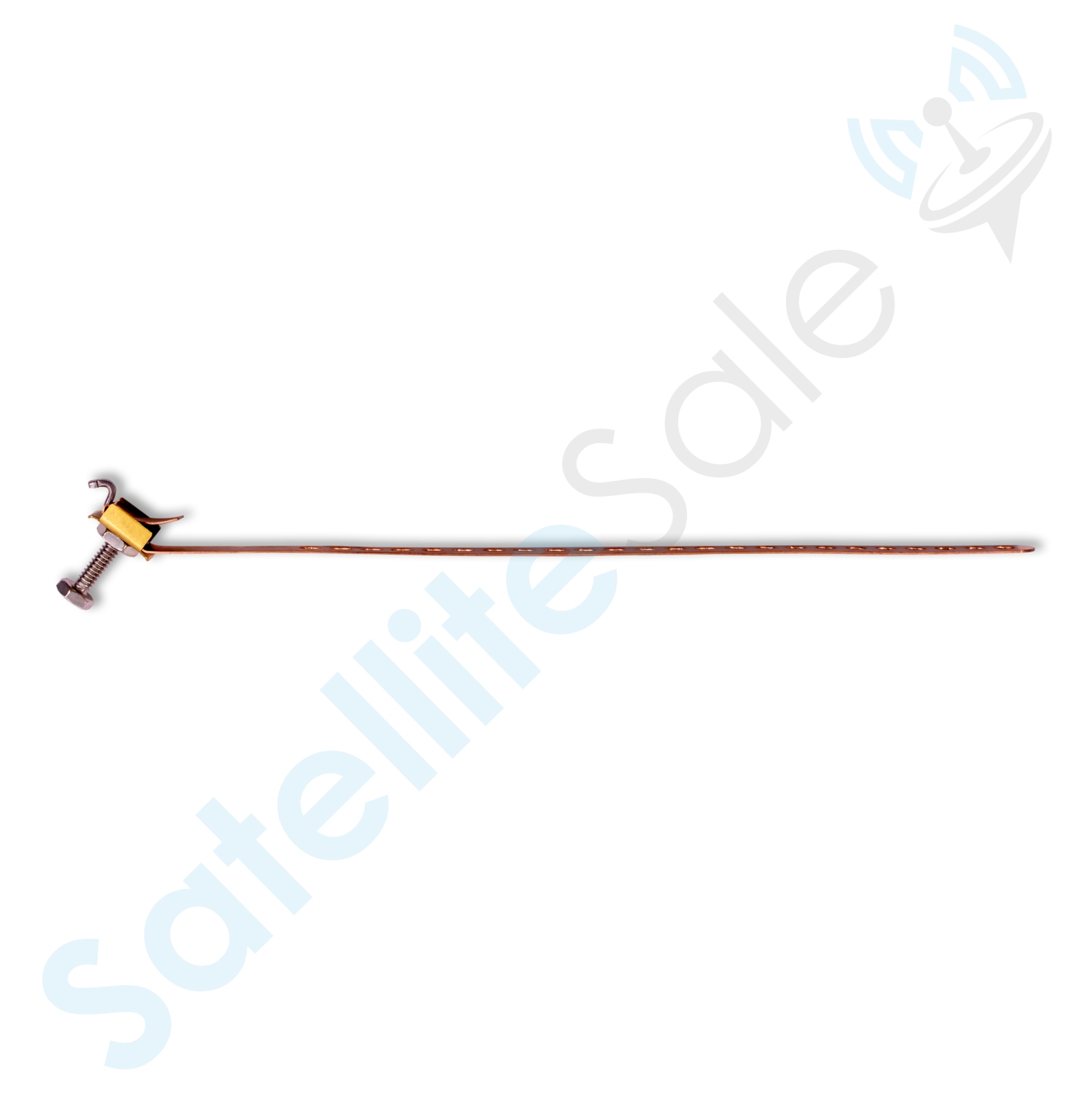 Sangle de mise à la terre revêtue de cuivre de SatelliteSale, flexible et ajustable, paquet de 5 pièces de 9 po