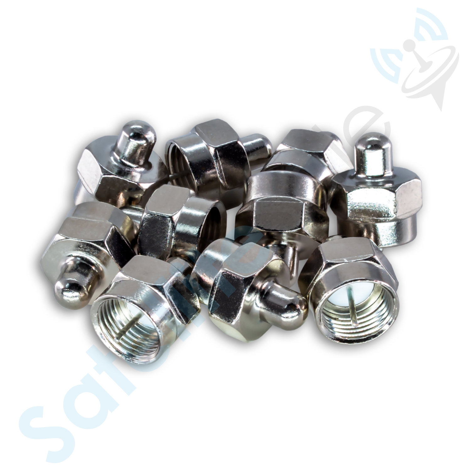 SatelliteSale Universal F-Type 75 Ohm Coaxial Terminator 5-2050 Mhz Pack of 25 Pcs