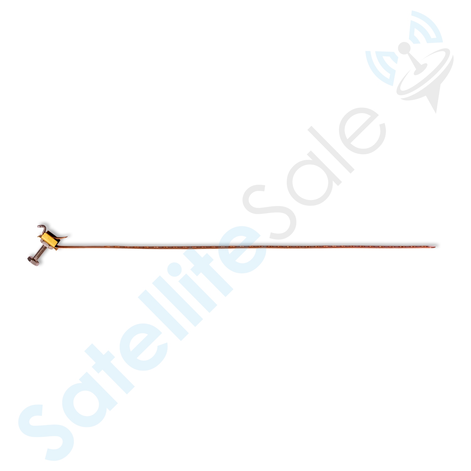 SatelliteSale Copper Coated Grounding Strap 12" Flexible and Adjustable Pack of 10 Pieces