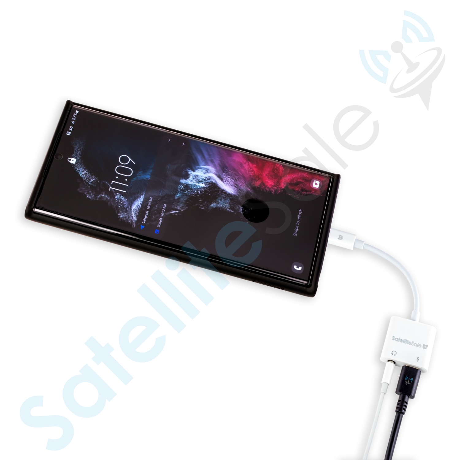 SatelliteSale Universal USB Type C to AUX 3.5mm Jack and USB Type-C Charger Adapter Male to Female Converter