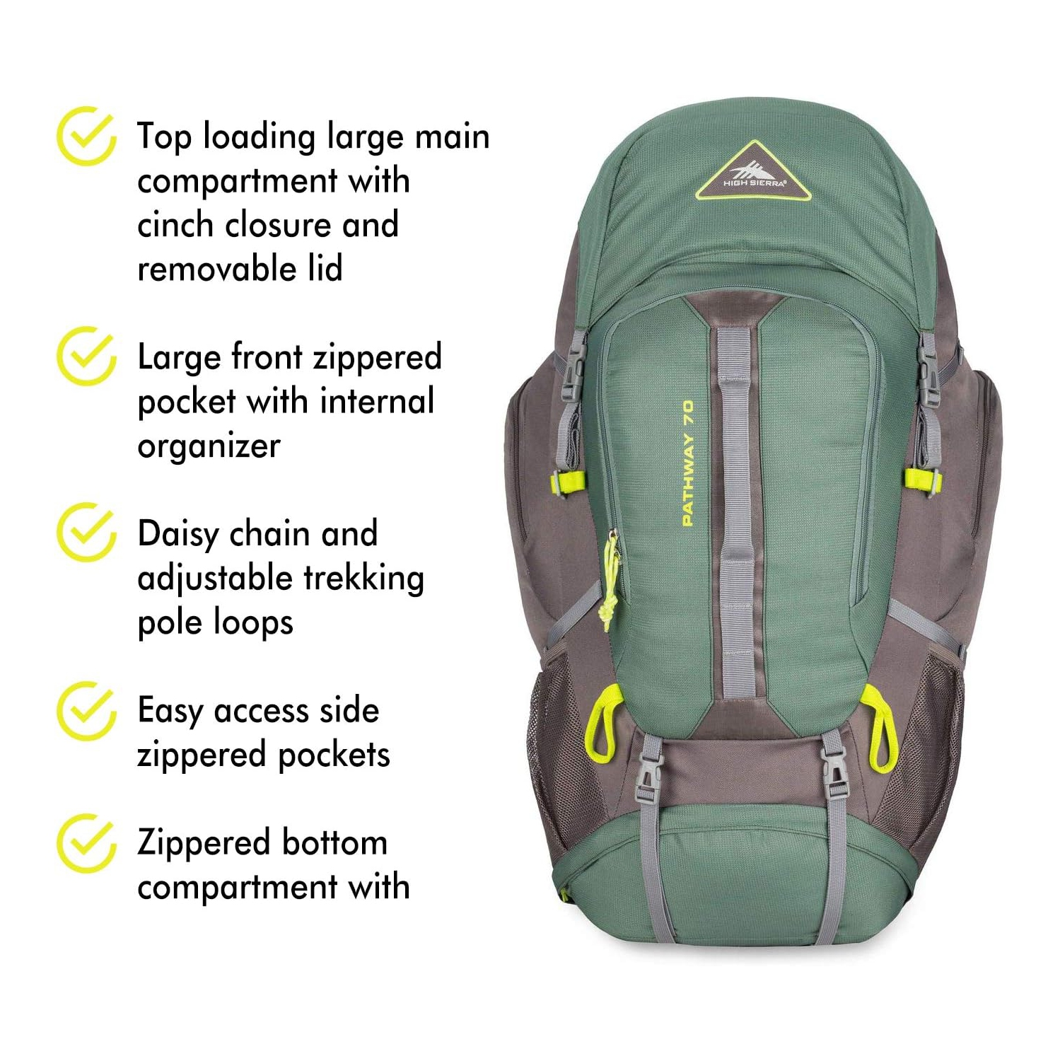 High Sierra Pathway Backpack, 70L