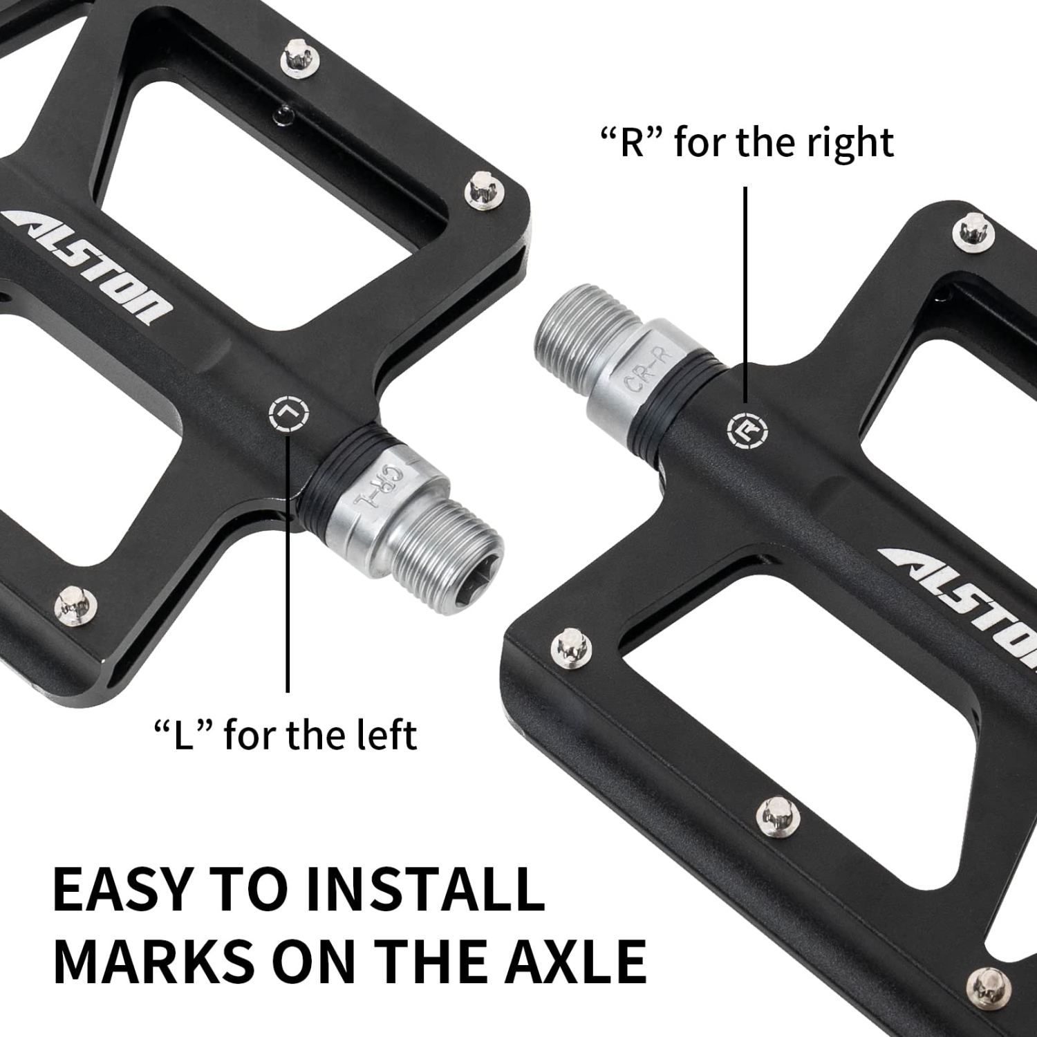 Road Bicycle MTB Aluminum Strong Pedal, Super Powerful CR-MO 9/16 Spindle 3 Pcs Ultra Sealed Bearings Face Off Pedals