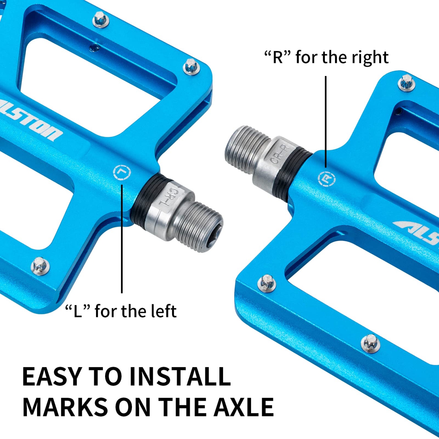 Road Bicycle MTB Aluminum Strong Pedal, Super Powerful CR-MO 9/16 Spindle 3 Pcs Ultra Sealed Bearings Face Off Pedals