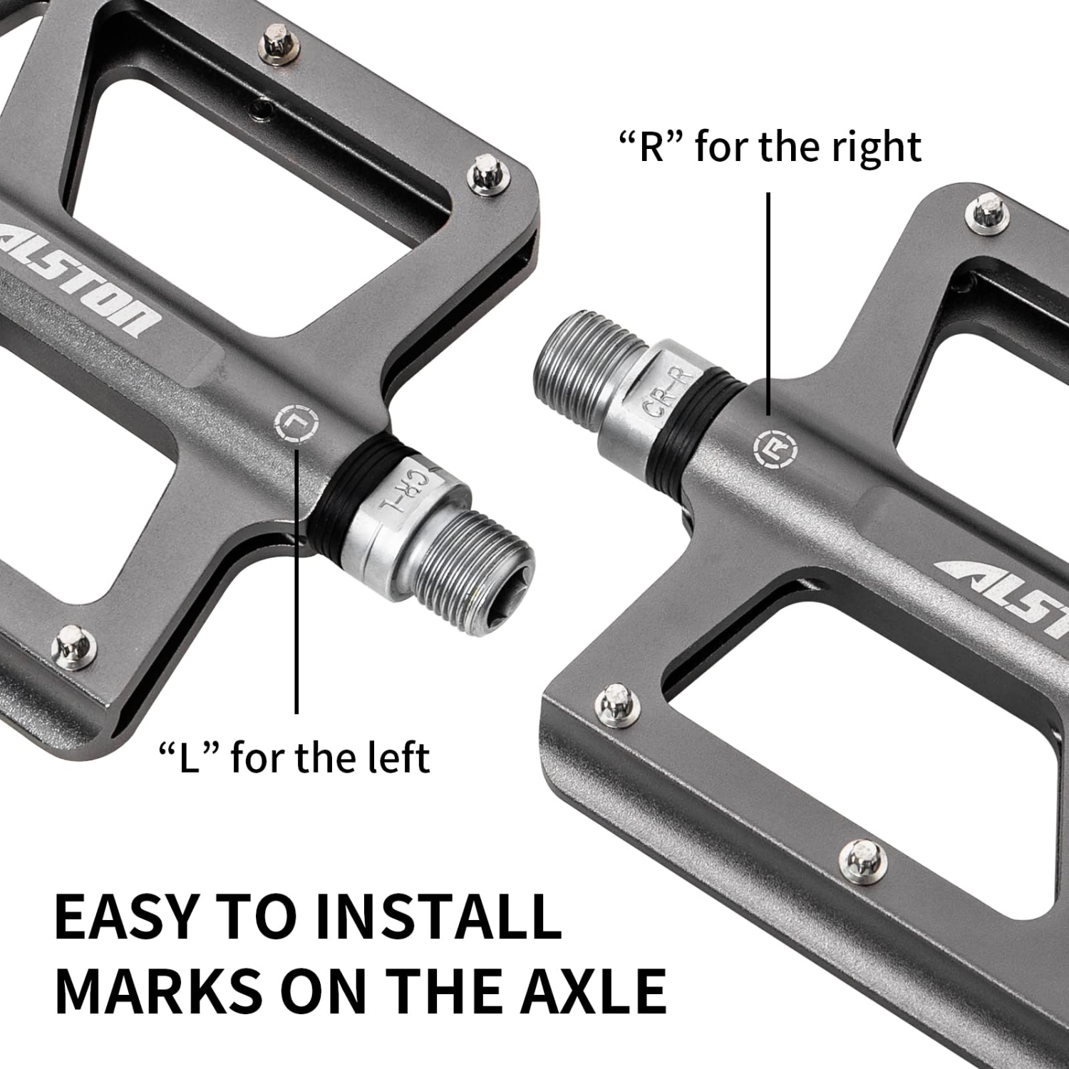 Road Bicycle MTB Aluminum Strong Pedal, Super Powerful CR-MO 9/16 Spindle 3 Pcs Ultra Sealed Bearings Face Off Pedals