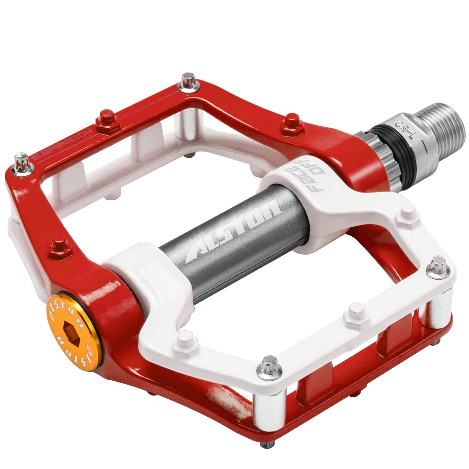 Road Bicycle MTB Aluminum Strong Pedal, Super Powerful CR-MO 9/16 Spindle 3 Pcs Ultra Sealed Bearings Face Off Pedals