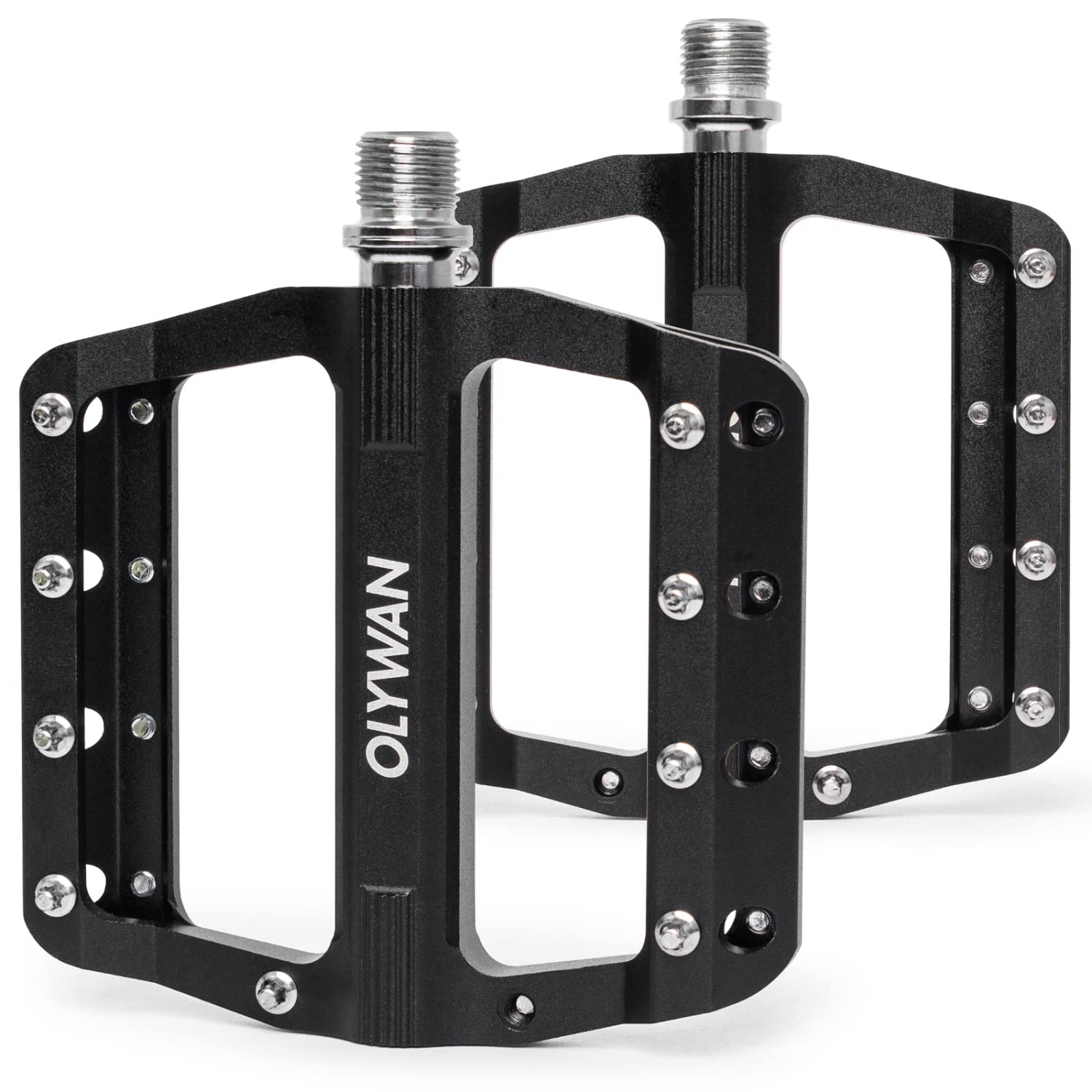 Pédales de vélo de montagne pédales de vélo plate de plate-forme de vélo VTT pédales de roulement durable en alliage CNC de 9/16" pour la plupart des